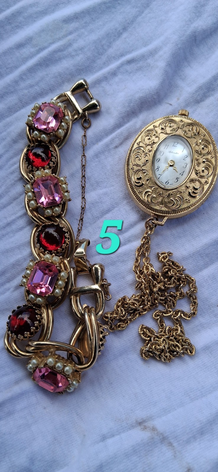Vintage Mixed Costume Jewelry Lot Bracelet Brooch Necklace Earrings Pendant