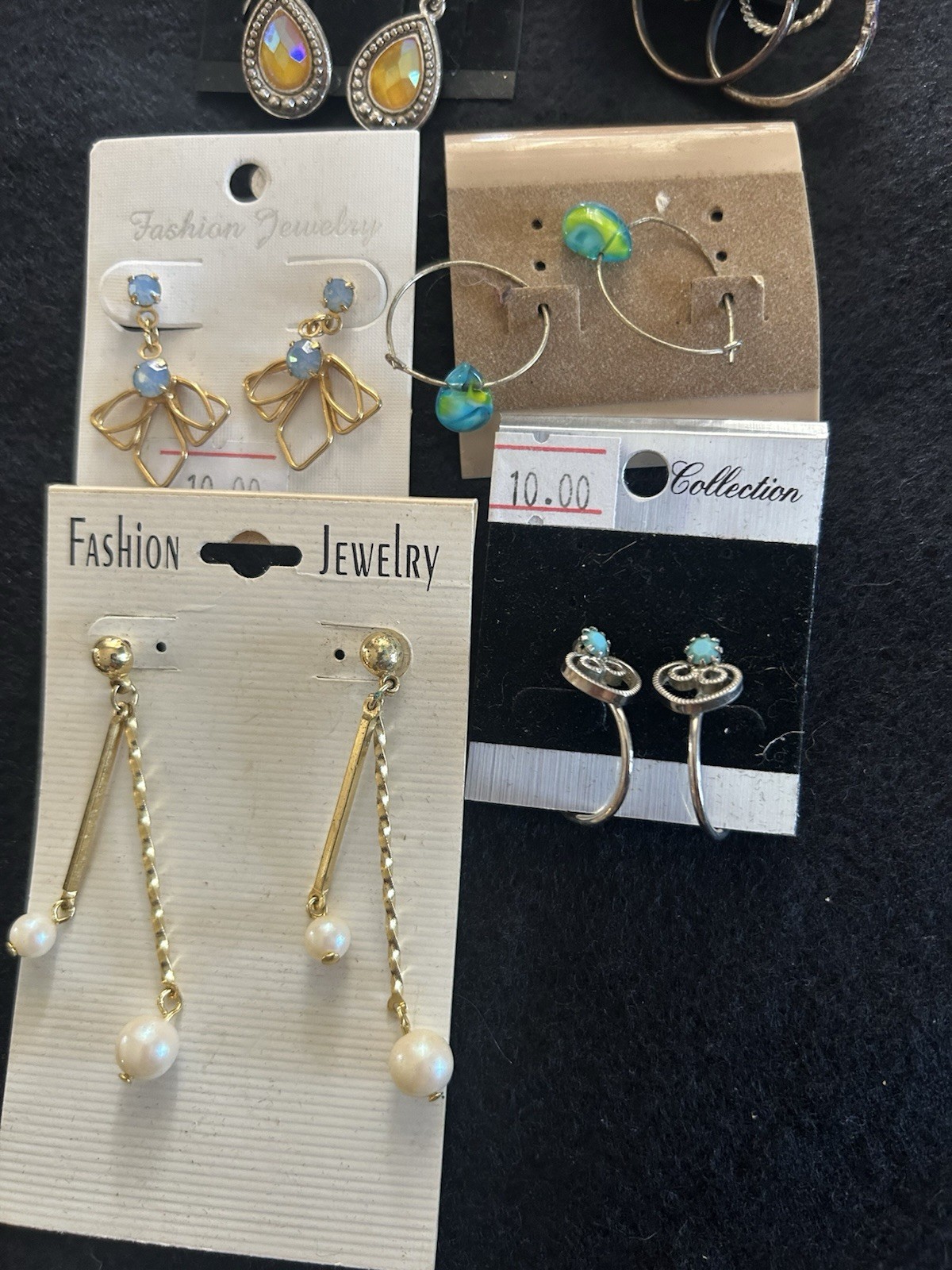 Lot Of 32 Assorted Pairs Mostly Vintage Earrings For Pierced Ears