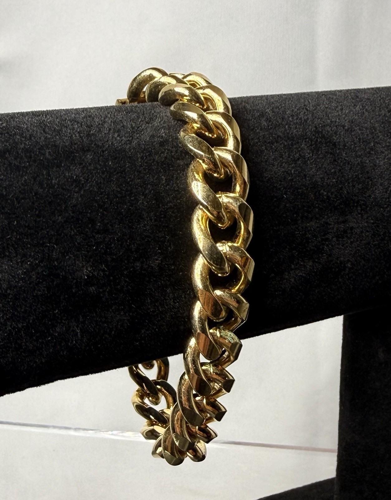 Engravable ID Bracelet SPEIDEL USA Gold Tone 8.5″ Link Bracelet No Box