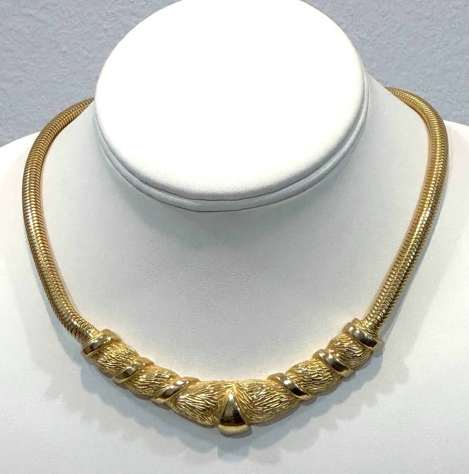 Vintage Gold Plated Chocker Signs F O