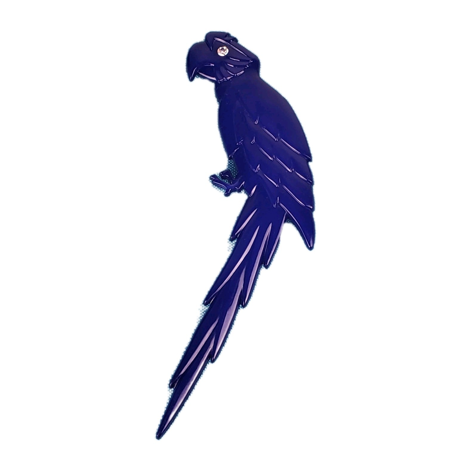 Buch Deichmann Vintage 1960 Denmark Blue Parrot Brooch In Very Good Condition