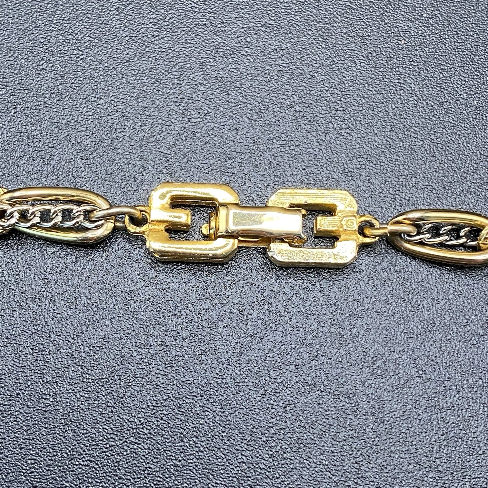 Vintage Givenchy Gold Chain Necklace 31” Multi Strand Statement Opera Logo Clasp