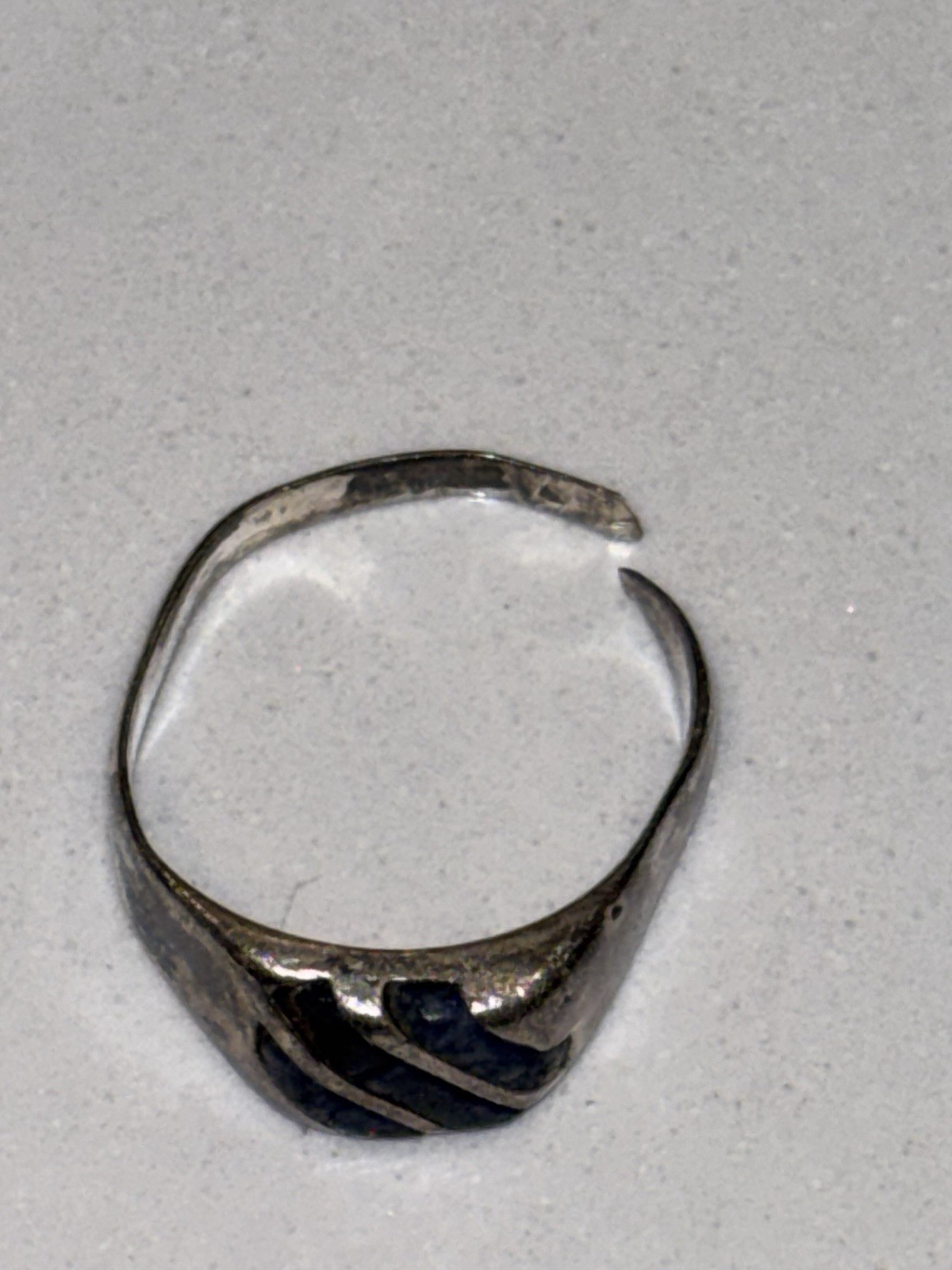 VTG Sodalite Sterling Silver 0.925 Men’s pinky
