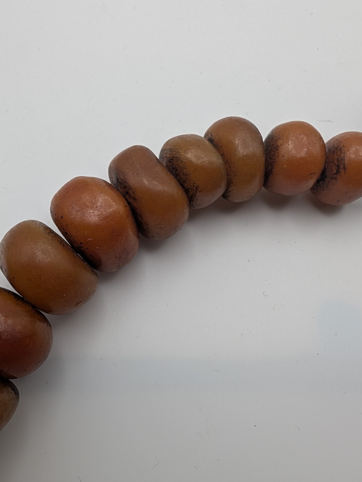 Vintage Moroccan Style Resin Bead Necklace – Large Enamel Focal Bead