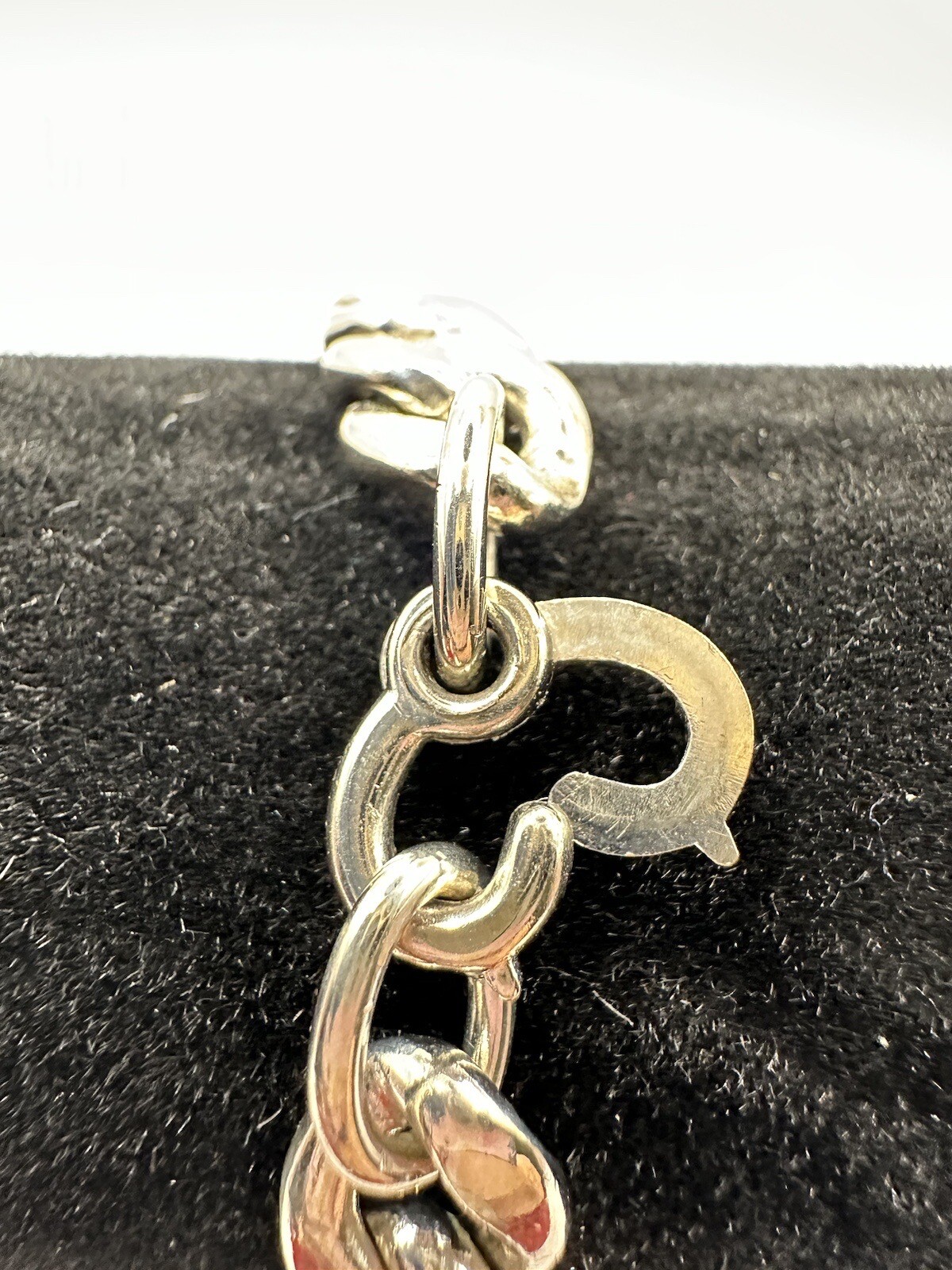 Sterling Silver Vintage SKL Identity ID Bracelet “H.G.” 8-inch Curb Chain