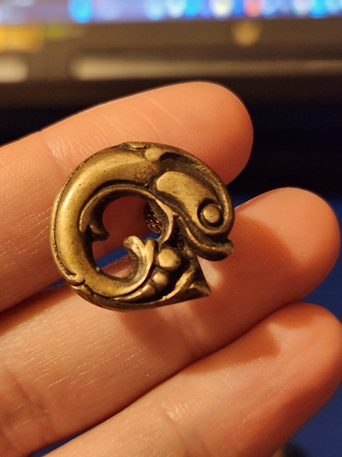 Vintage Sterling Viking Craft Fish Screw Back Earrings