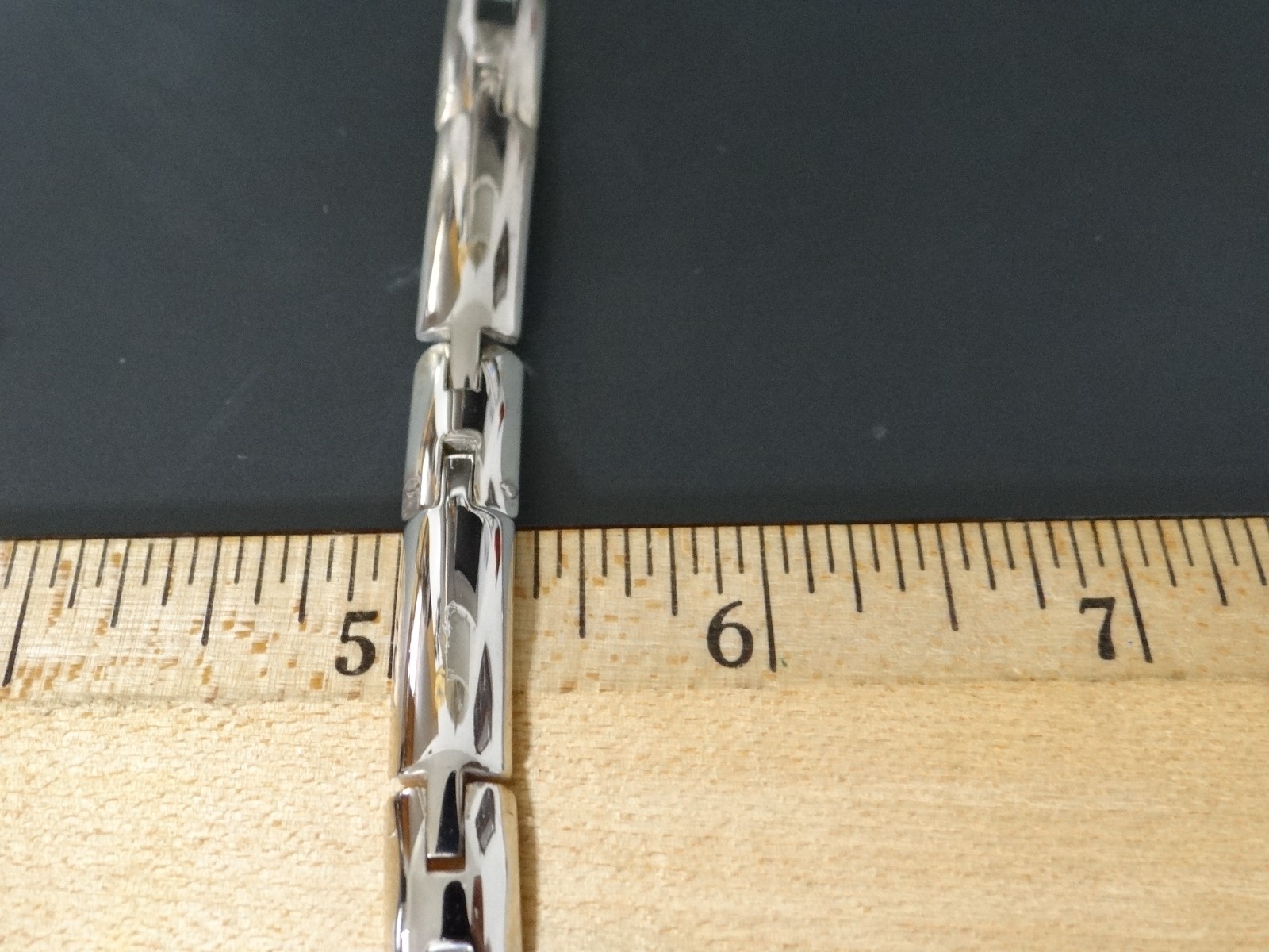 Vintage 925 Sterling Silver Panel 7″ Bracelet 30g