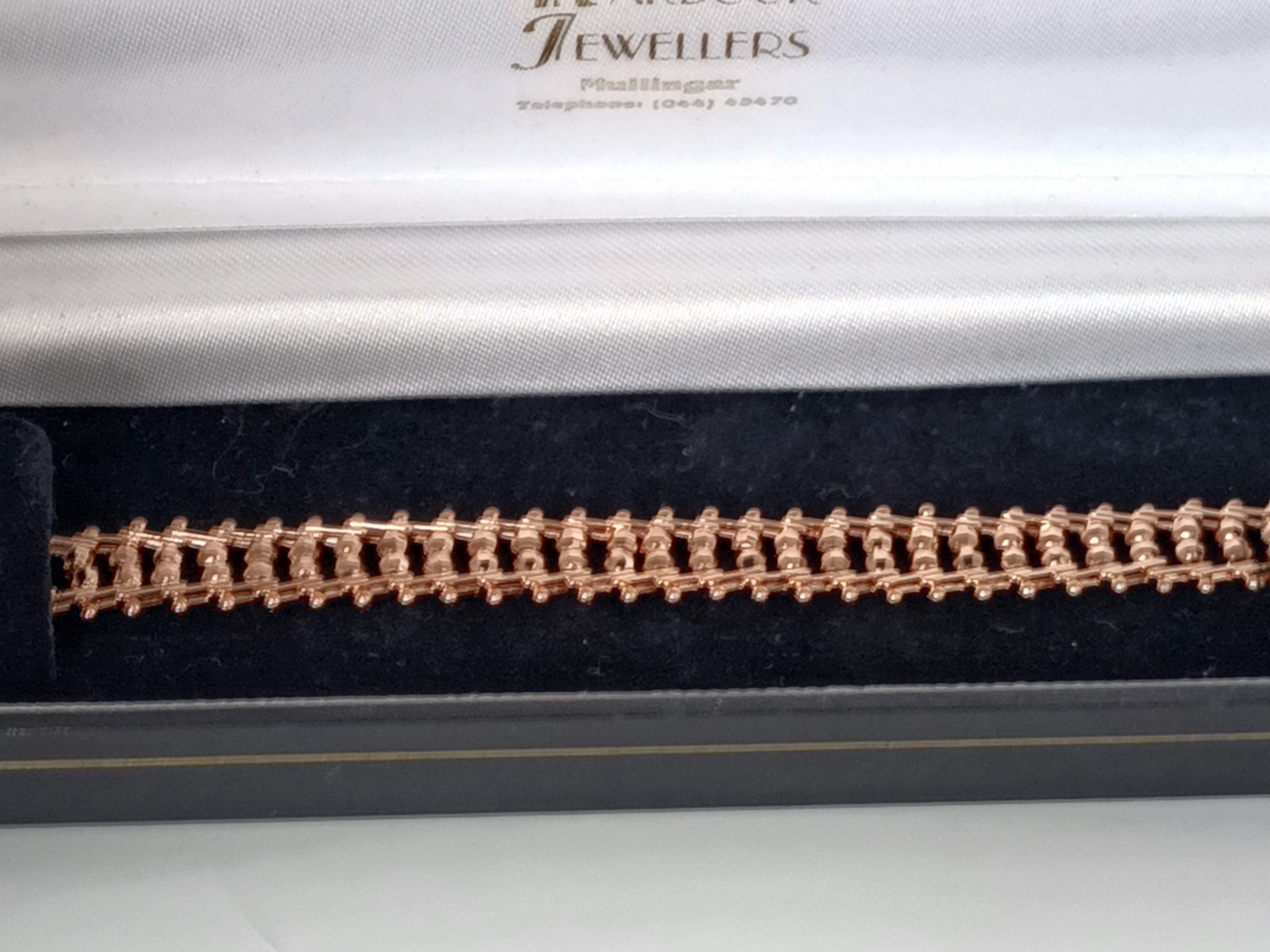 Vintage 1990-s Rolled Gold Bracelet- Hallmarked 585 RG!!