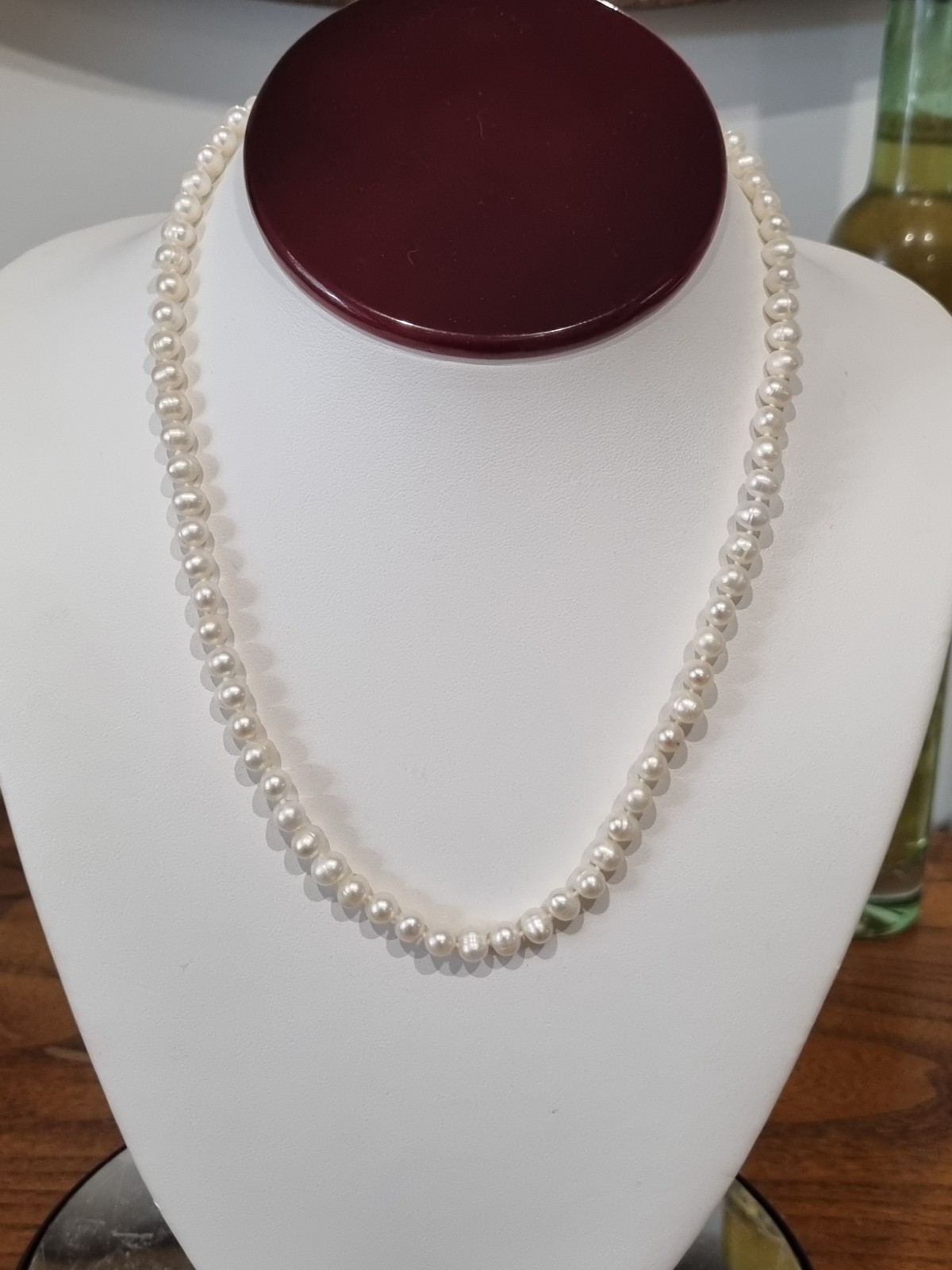 Two Vintage (2) 14k Gold Single Strand Pearl Necklaces c1990s JCM See Video