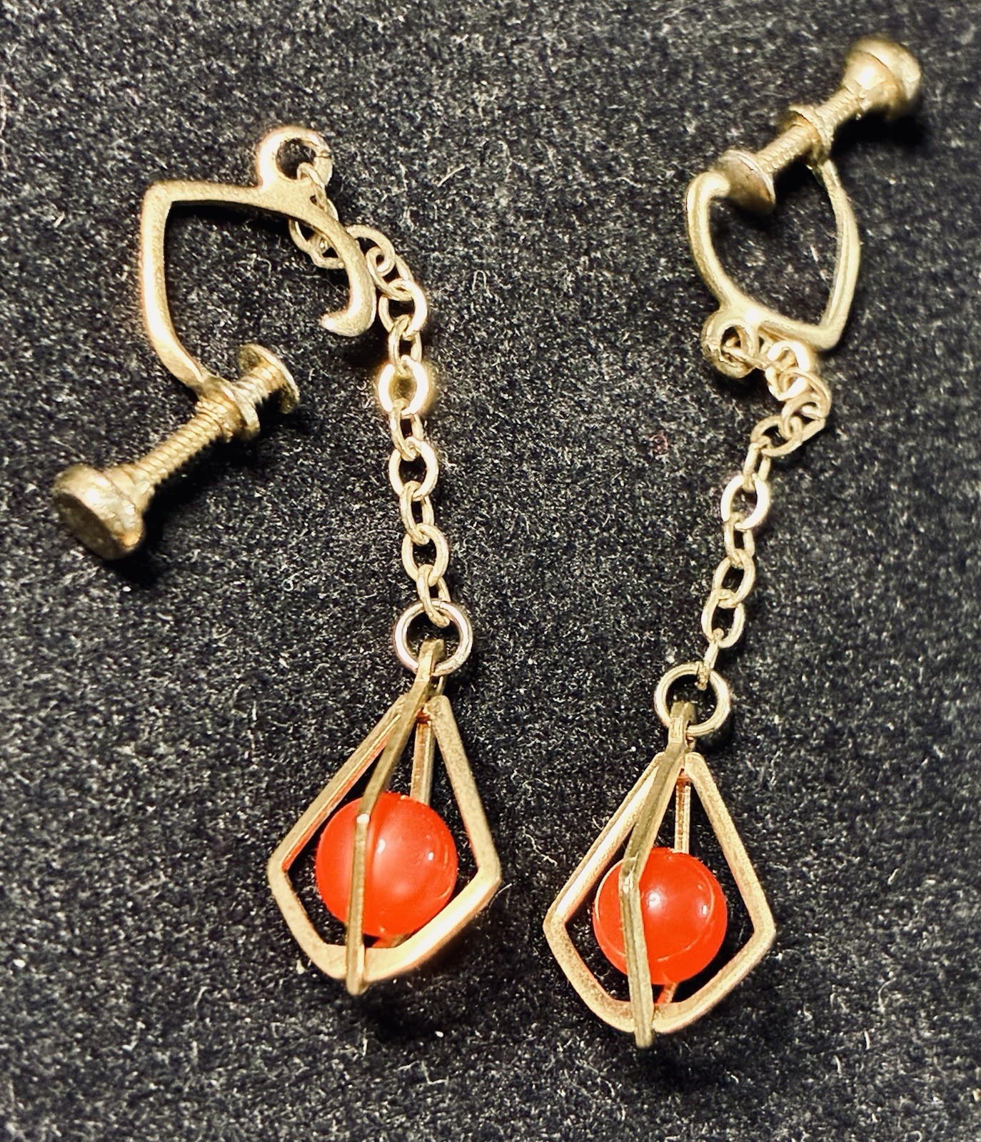 Vintage Screw-Back Earrings Lot 11 Pairs Rhinestone Faux Pearl Gold Tone Retro