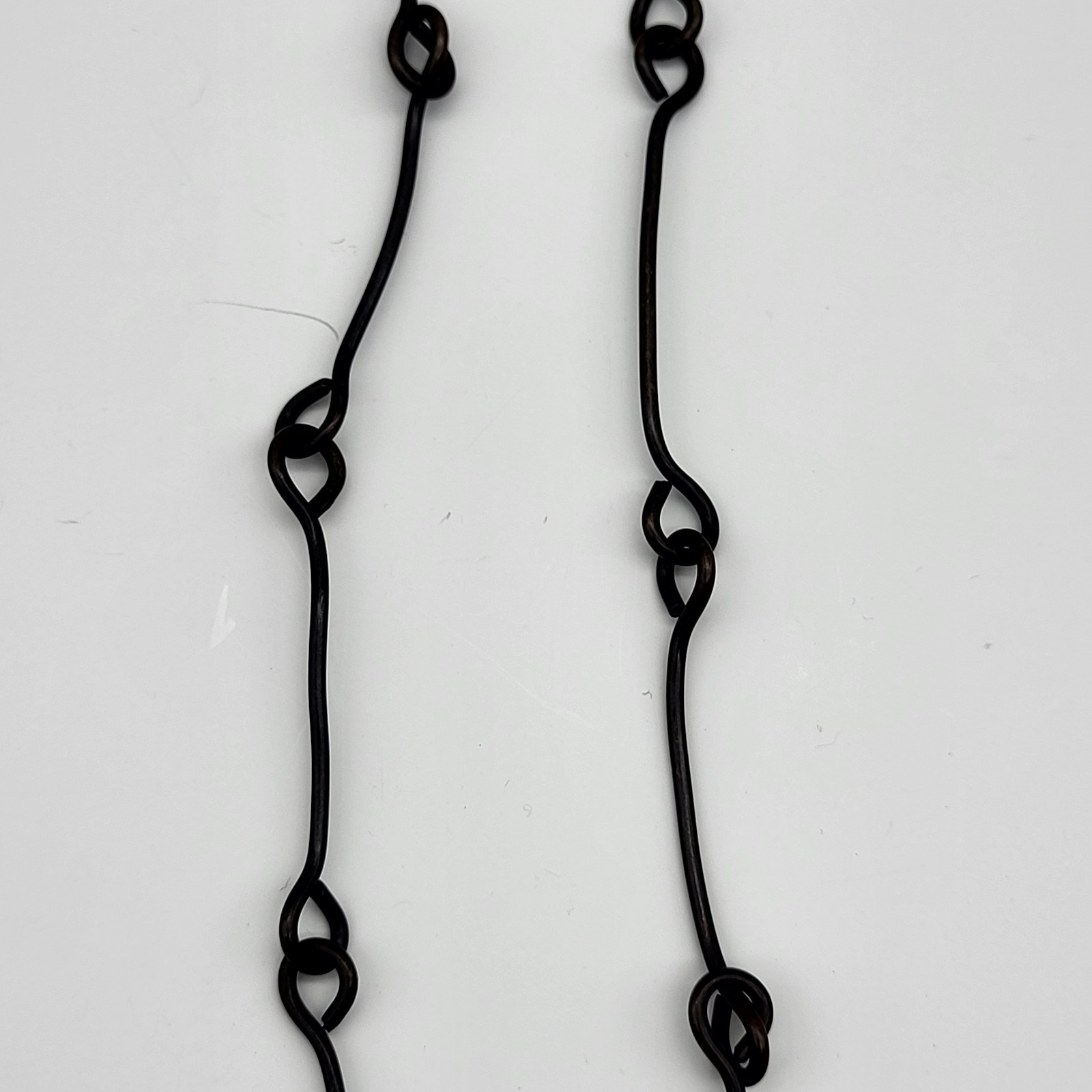 Antique Wrought Iron Artisan Necklace Bold Geometric Estate
