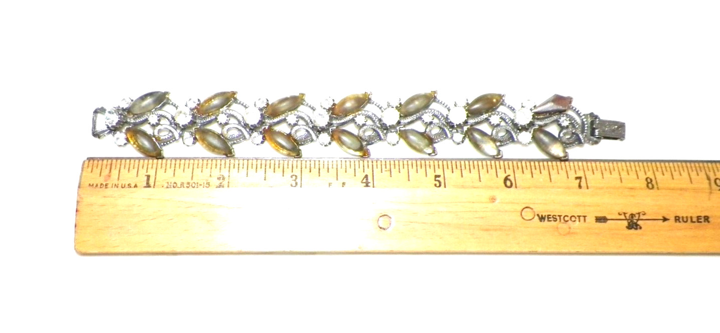 VINTAGE FLORENZA THREE PIECE NECKLACE, BRACELET & CLIP ON EARRINGS
