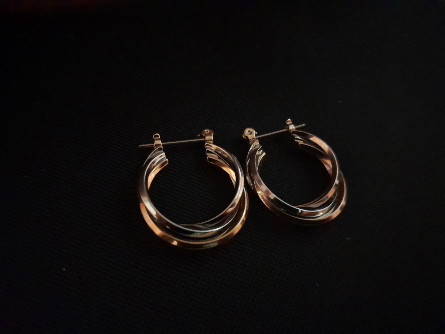 Beautiful Gold And Silver Multi Hoop Vintage Earring Elegance For Any Occasion