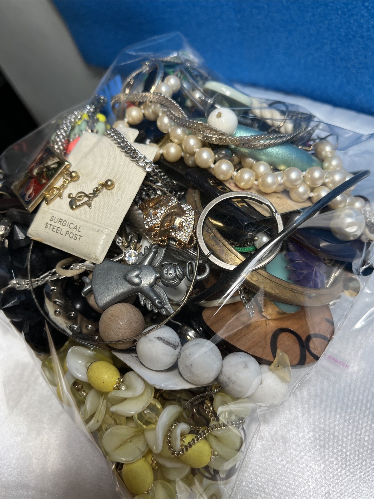 Huge 3lb Lot of Unsorted Jewelry, #17