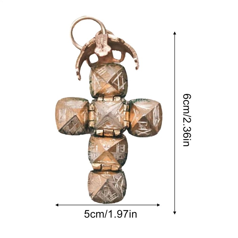 Mini Masonic Transforming Sphere Pendant, Vintage Foldable Ball Necklace TL
