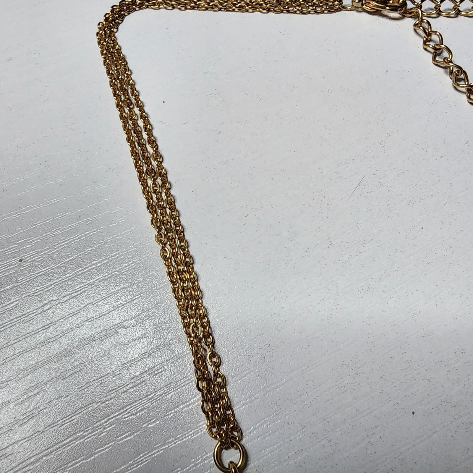 Vintage Bijoux Terner Gold Tone Necklace Multi Strand Dangle Tassel Beads Signed