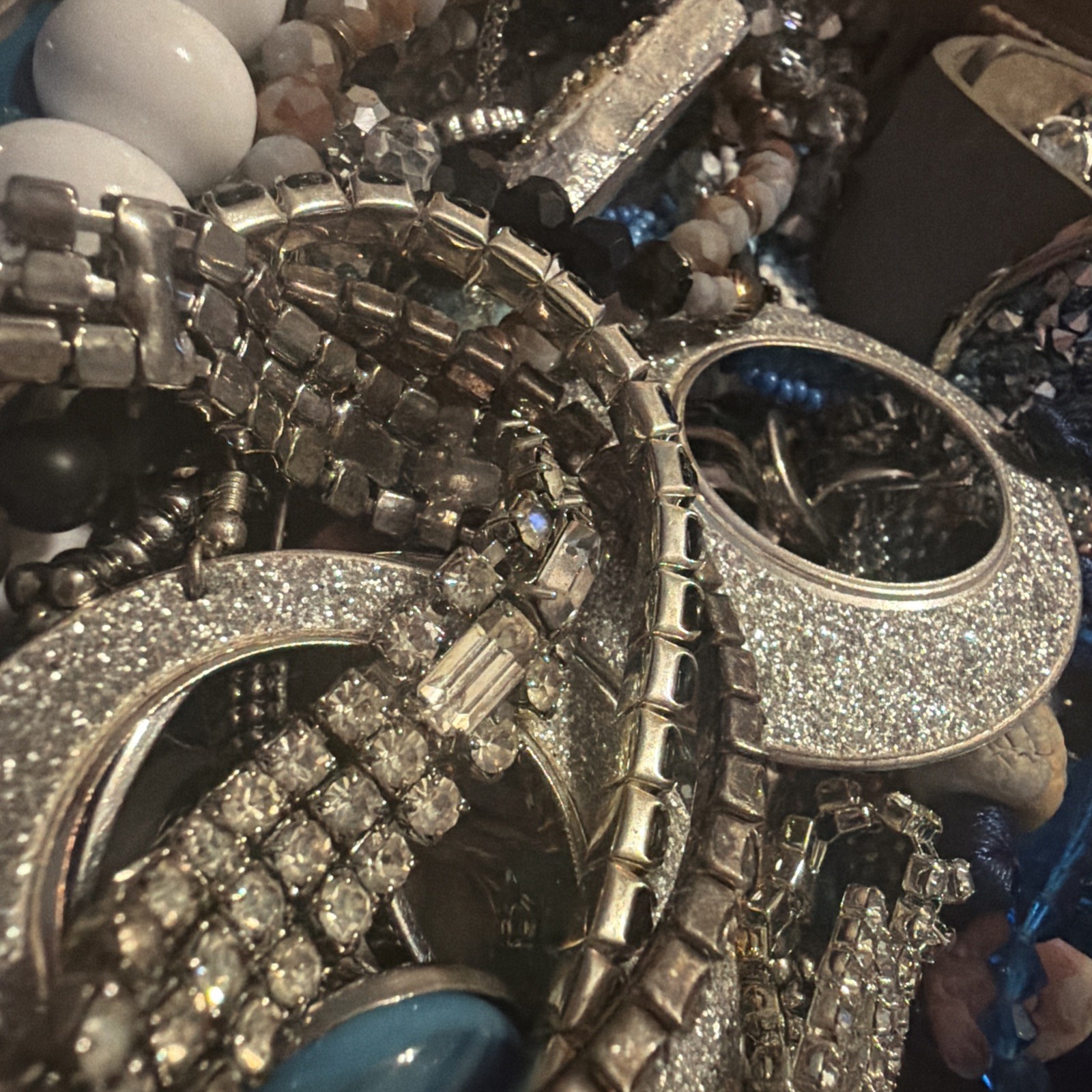 Vintage to Now Jewelry Lot, ALL WEARABLE Untested. No Broken. Box E8