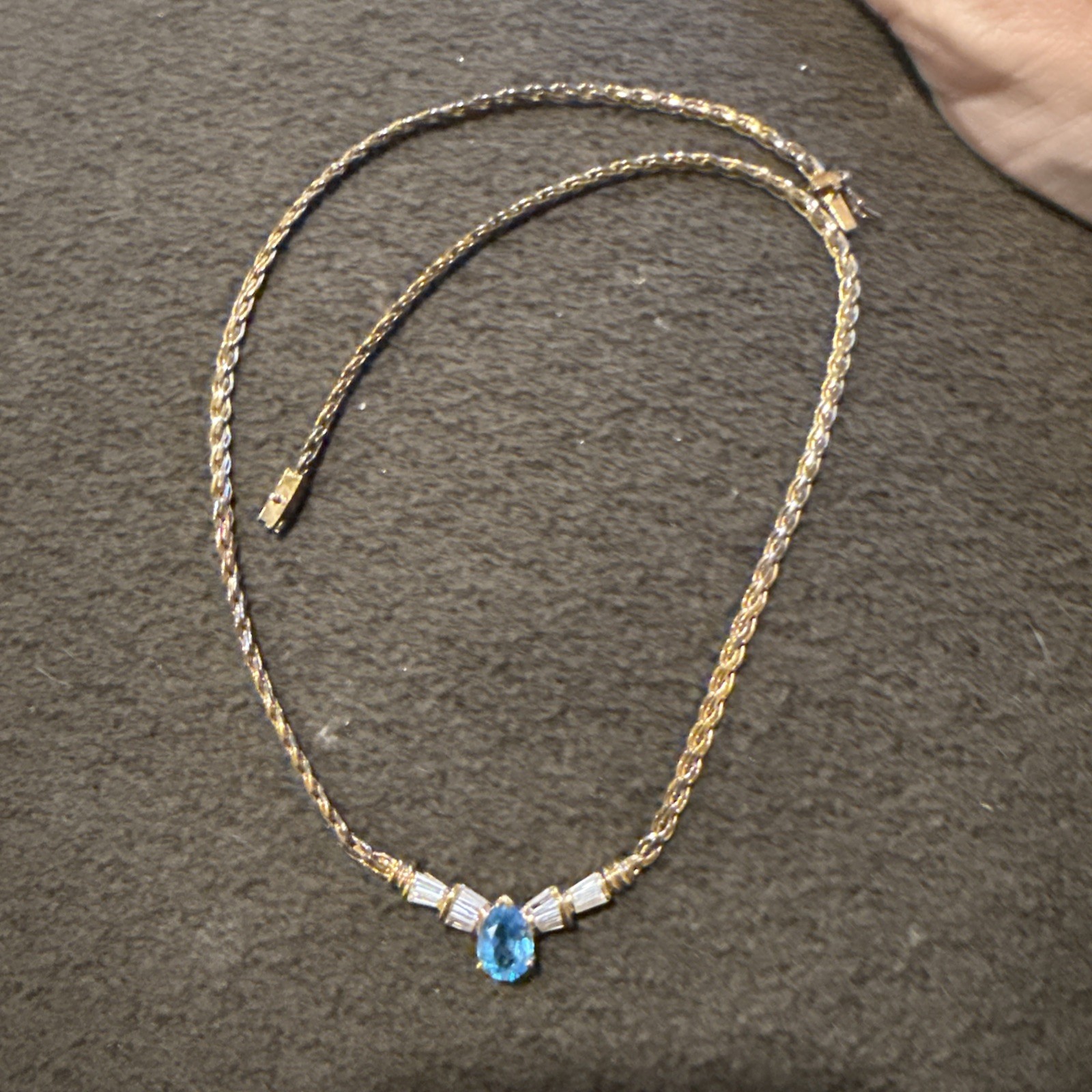 Vintage PAJ 925 necklace Yellow Gold plated (wearing off) 17”
