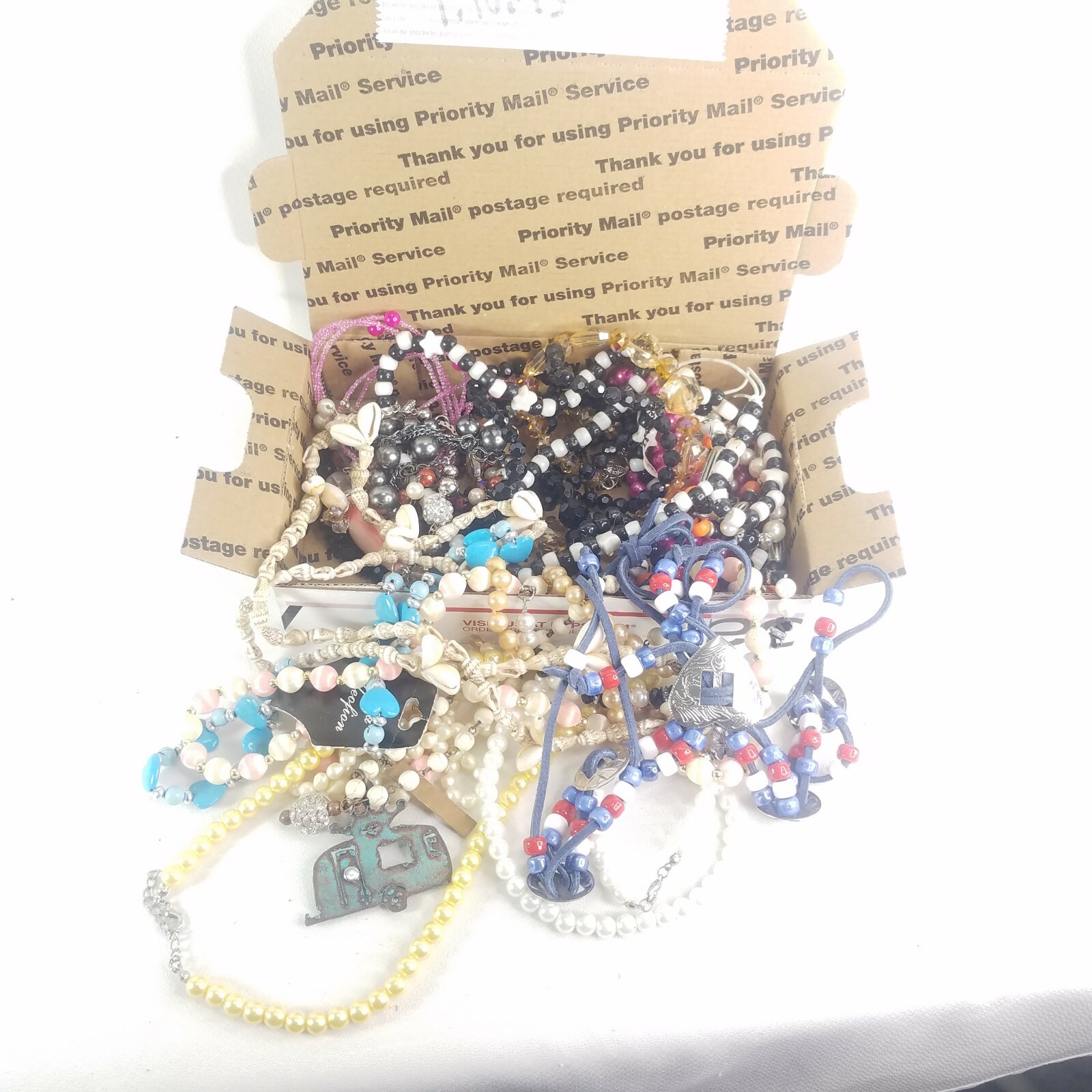 1+ LB Vintage to now Costume Jewelry 20+ pieces Necklaces