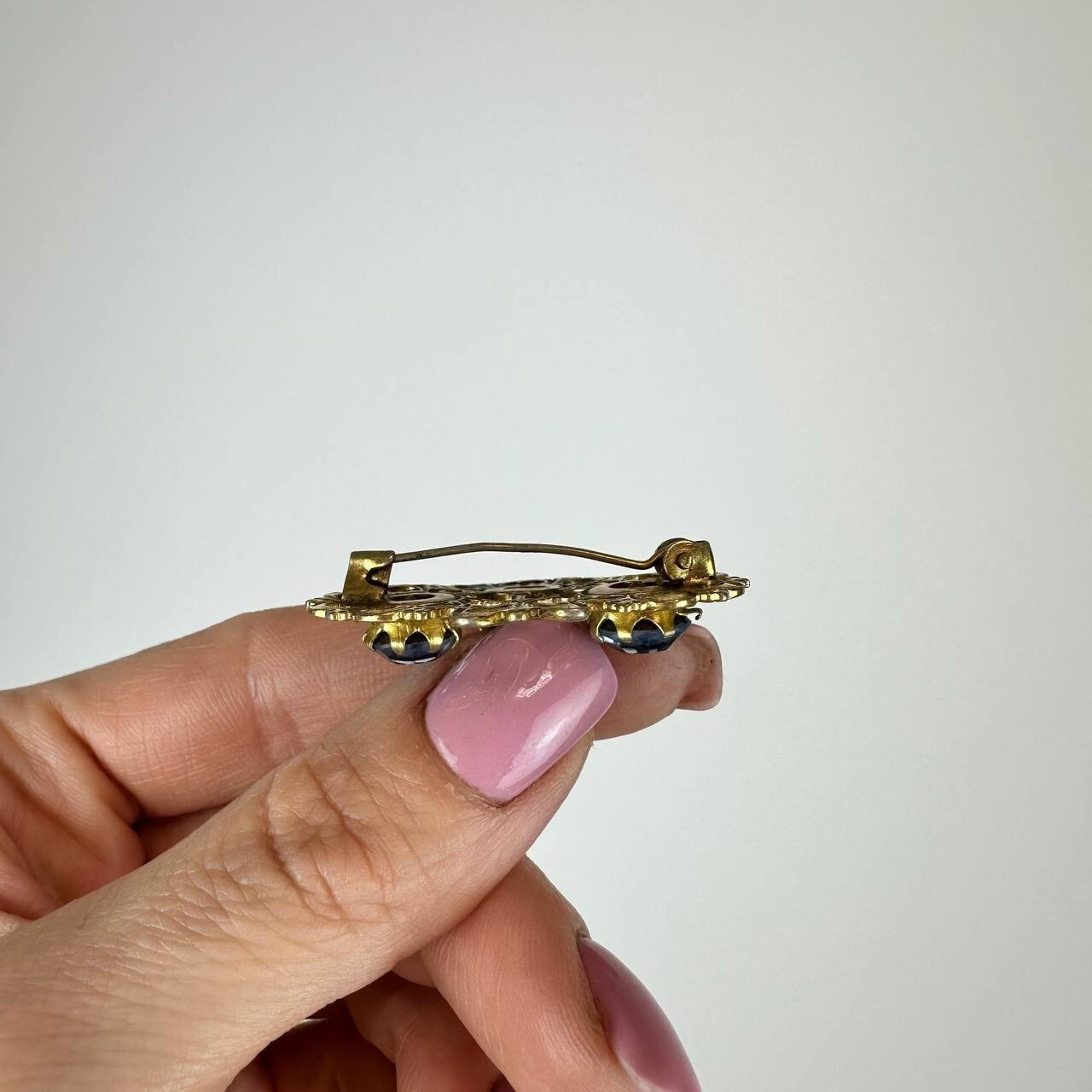Czech Republic Vintage brooch – USSR jewelry – soviet gilding 3 pcs