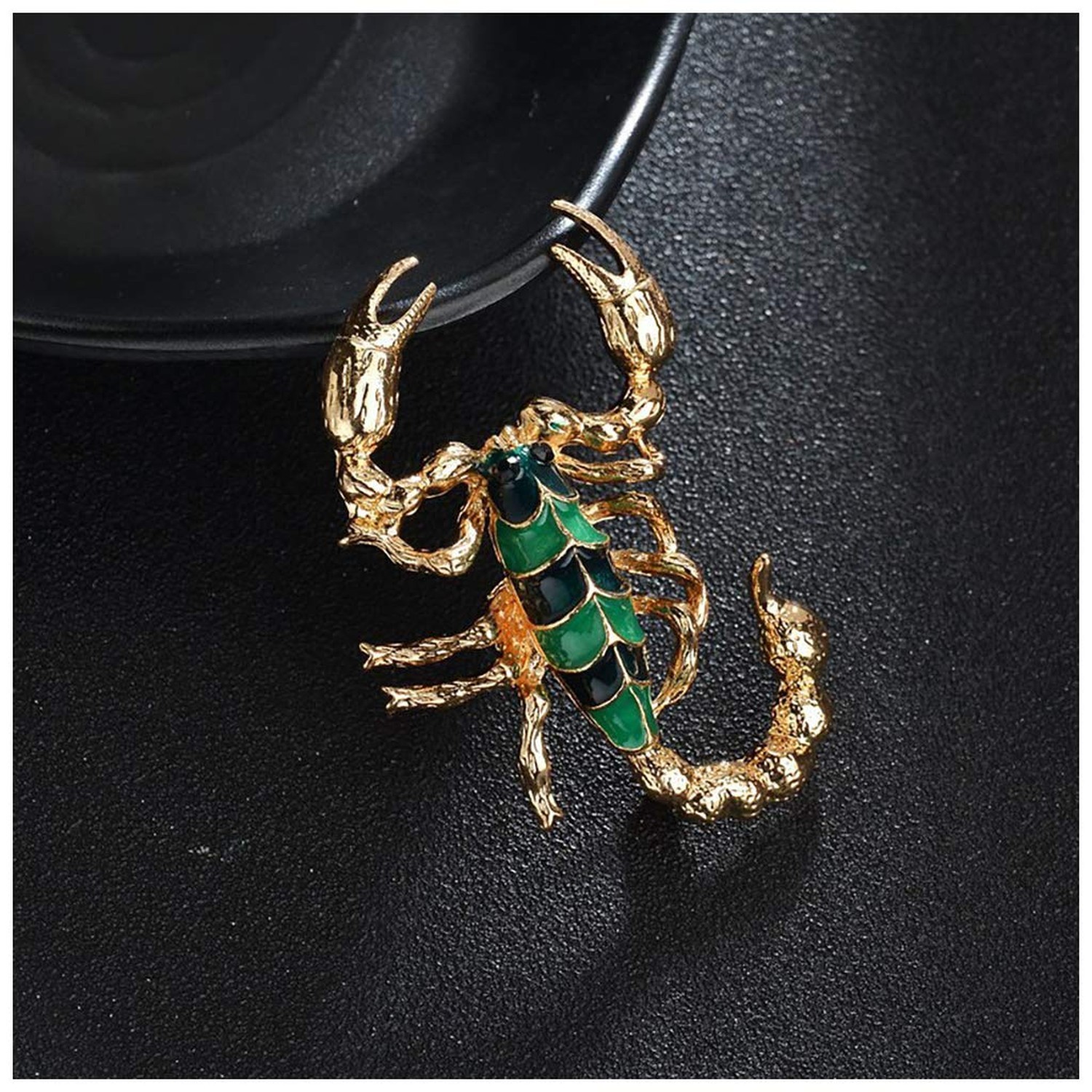 Fashion Trendy Chic Brooch Crystals Rhinestone Enamel Scorpion Animal Brooche…
