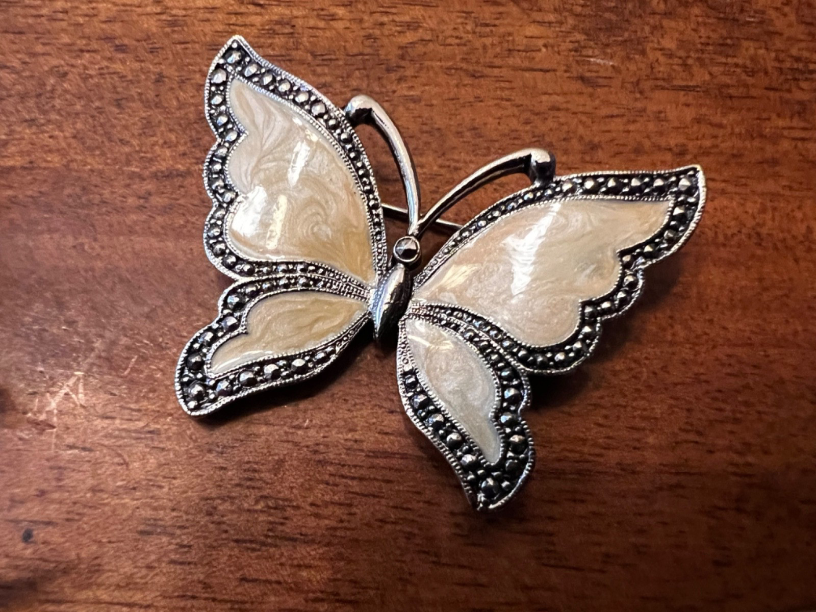 Vintage Enamel Brooches Lot of 4 Jewelry Pins Retro Costume Accessories