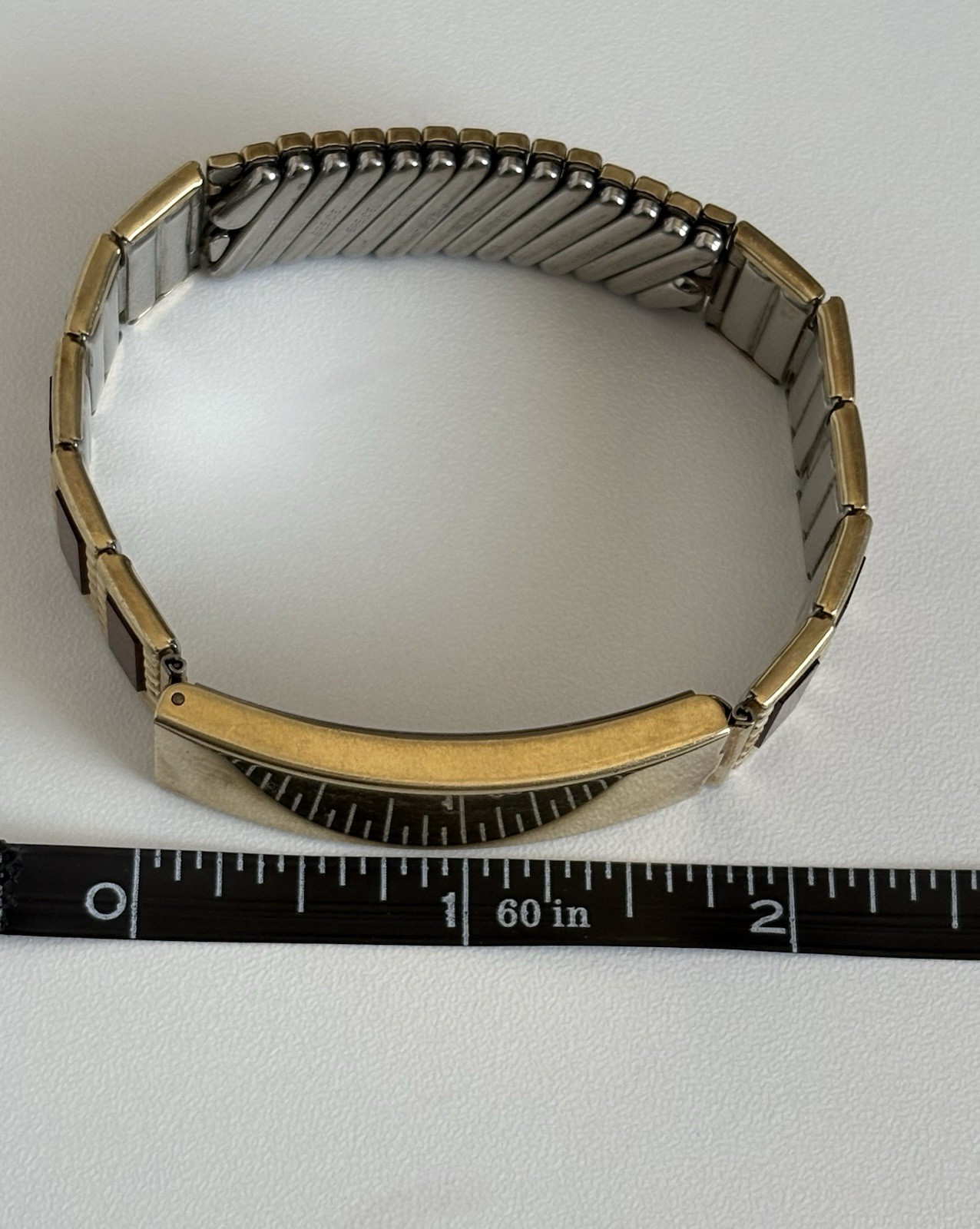 Spiedel 10k Gold Filled ID Hidden Secret Photo Bracelet 1950s MCM Expandable VTG