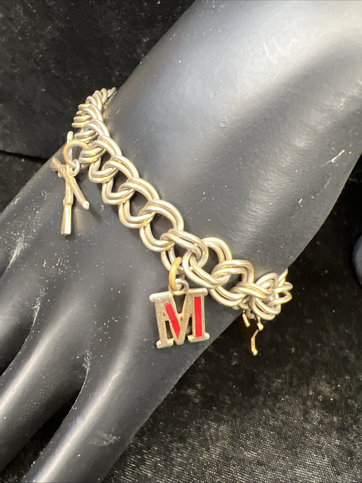 Vintage Military CHARM BRACELET US ARMY