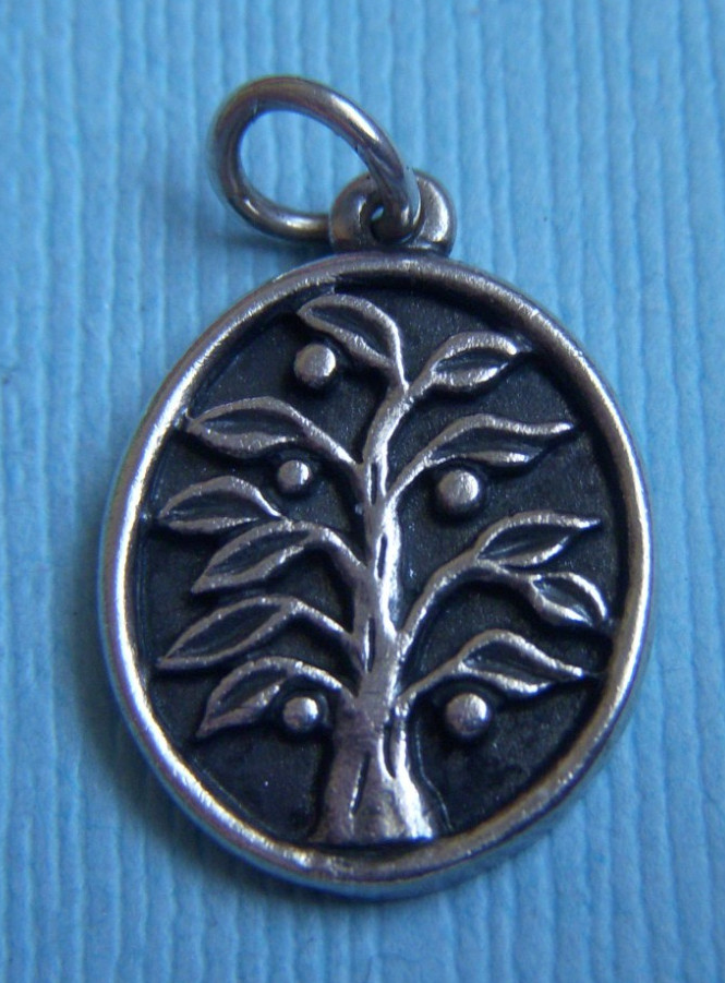 Retired James Avery tree of life sterling charm