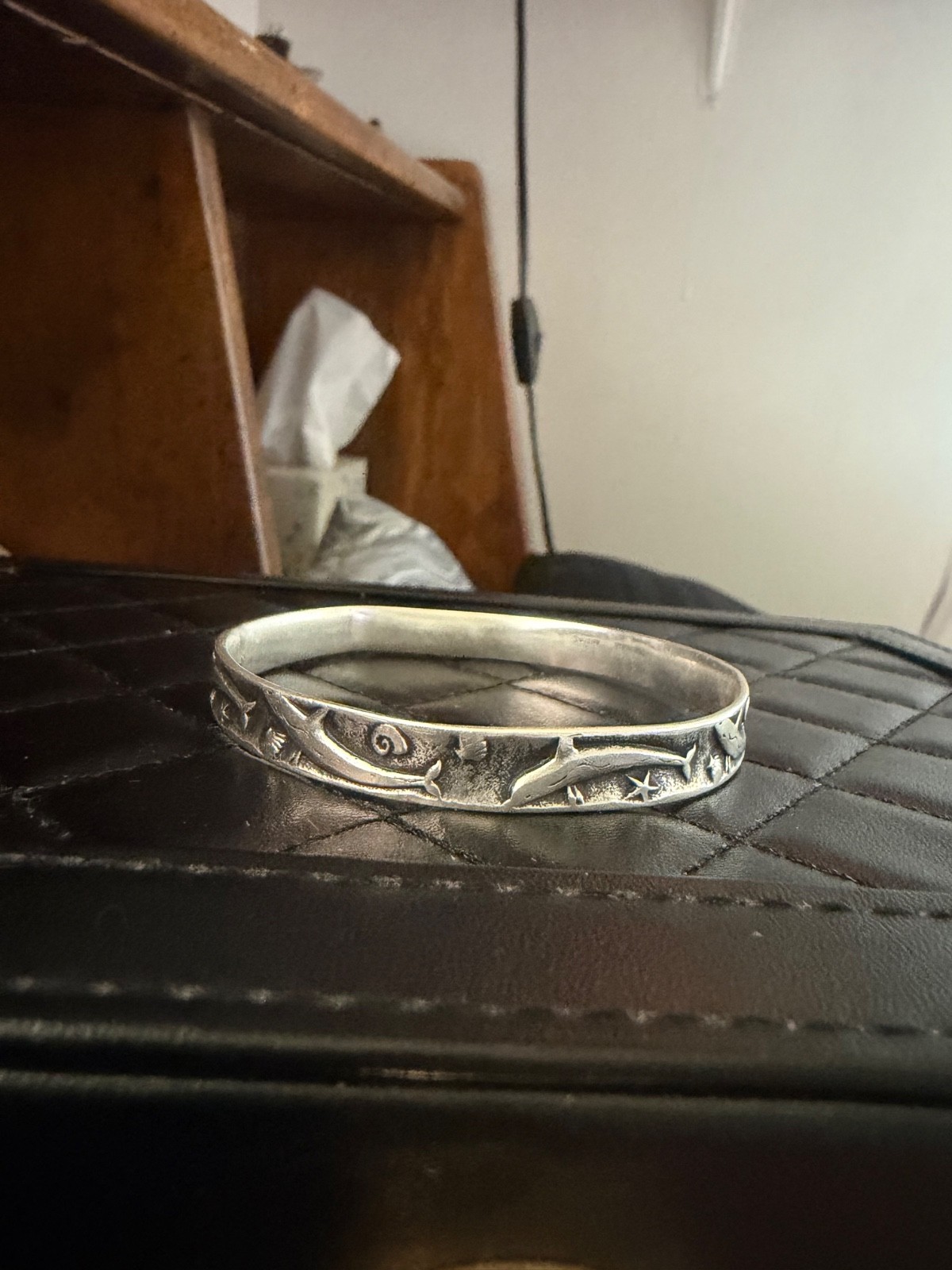 James Avery Rare Retired Dolphin Sterling Silver Bagle