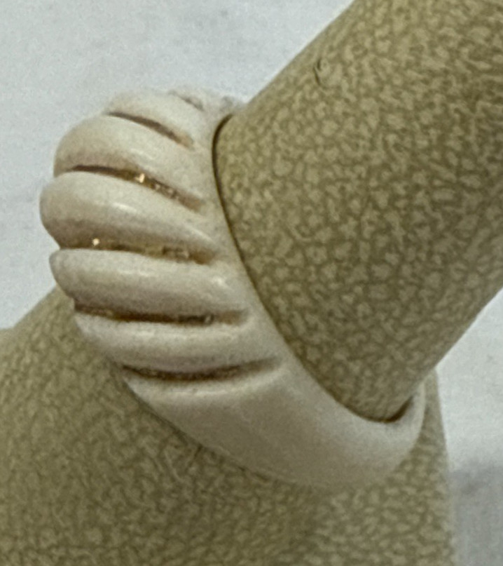 Vintage 14K Gold .585 Ribbed Bone Ring 5.5