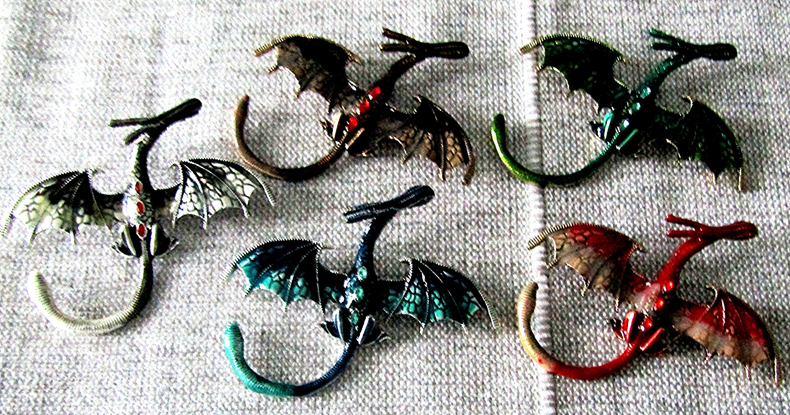 Dragon Brooch Pin (3 Sizes) Mixed Assortment (12 COLORS) ** YOU CHOOSE **