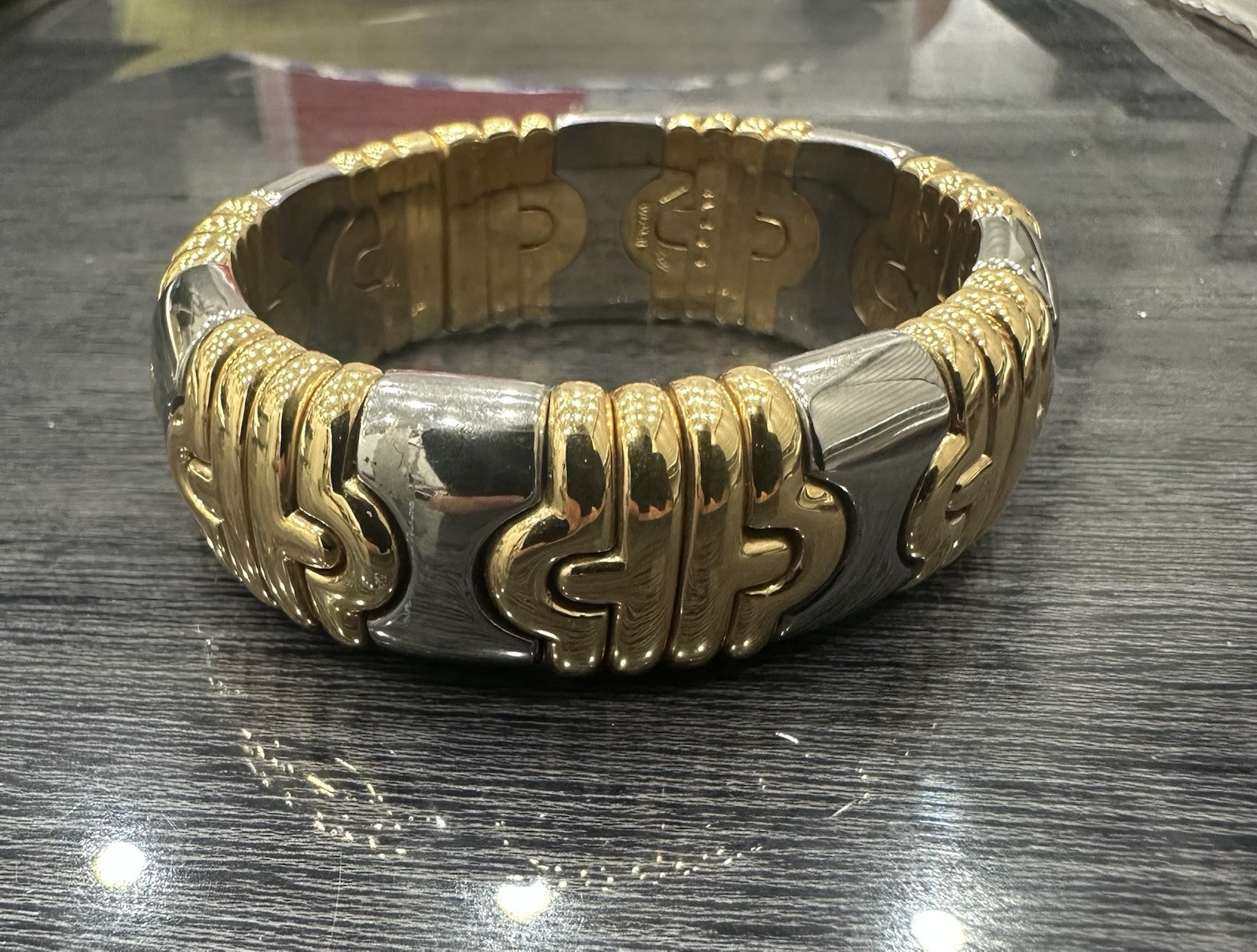 Vintage Bvlgari Bulgari Parentesi Two-Tone Bracelet