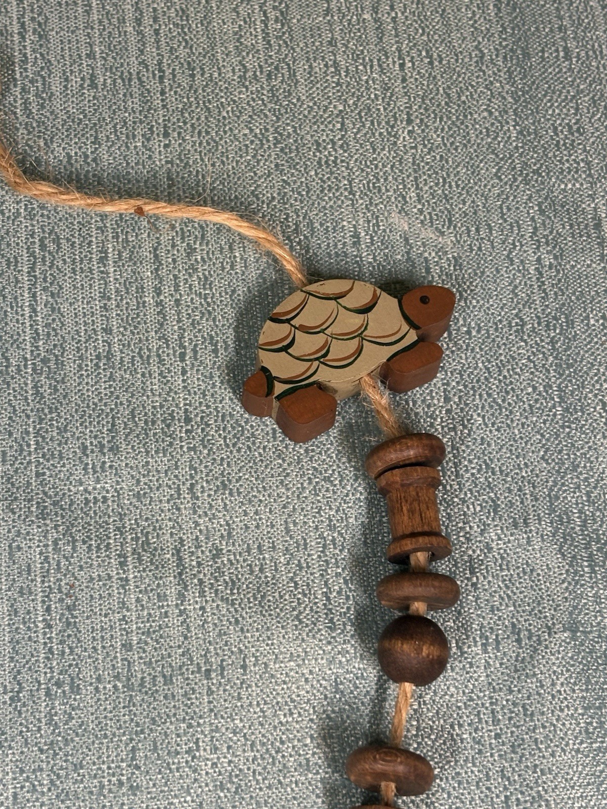 Vintage 1990 Noahs Ark Wooden Handmade Necklace Village Collectibles Teachers