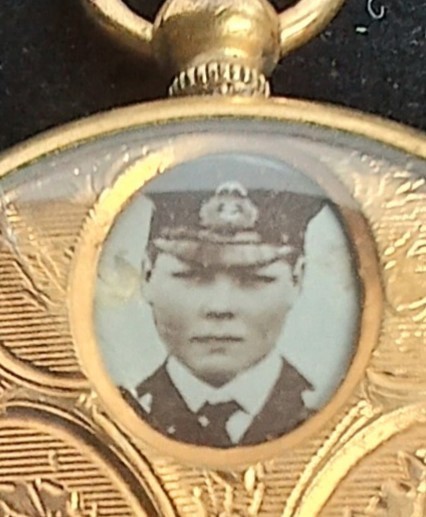 Early Gold Filled Unusual Mechanical Miniature Royalty Photos Locket Pendant
