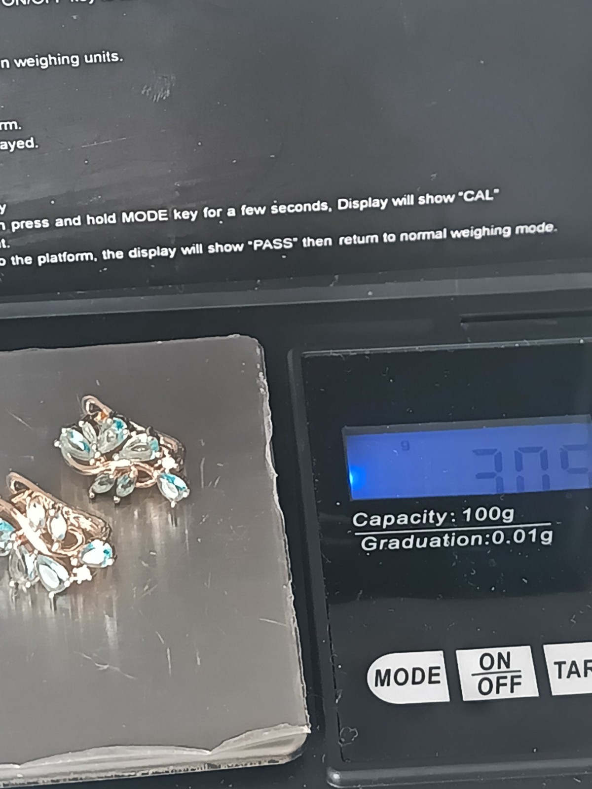 Vintage 1990-s 14 Ct Rolled Gold Aquamarine Zircons Earrings – Hallmarked 585 RG