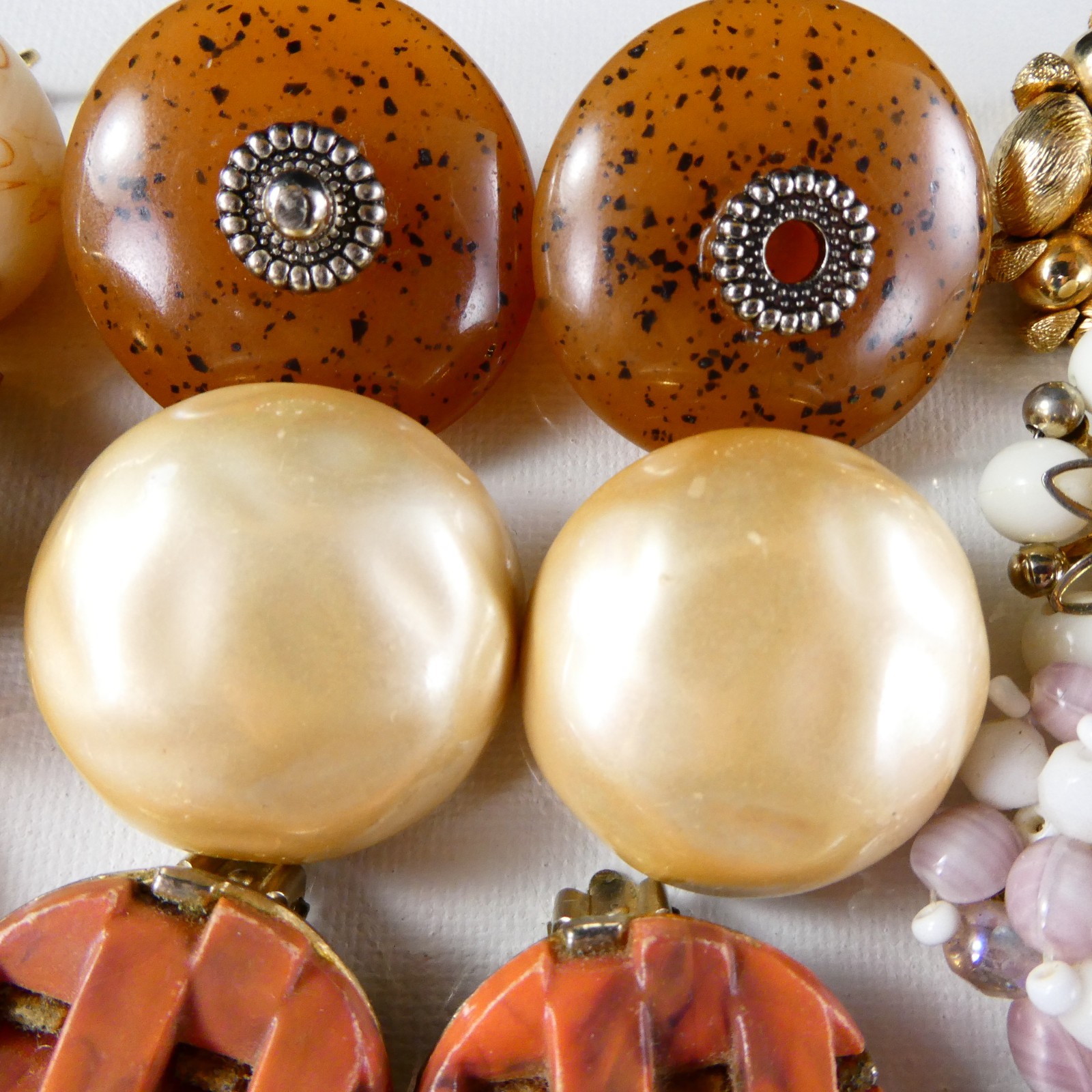 Vintage Clip On Earrings Jewelry Lot 26 Pairs Some Signed Napier Coro Carolee
