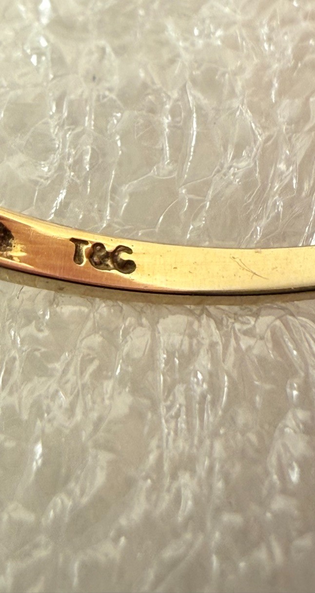 Vintage T&C 10k Gold Opal Ring Size 6.75