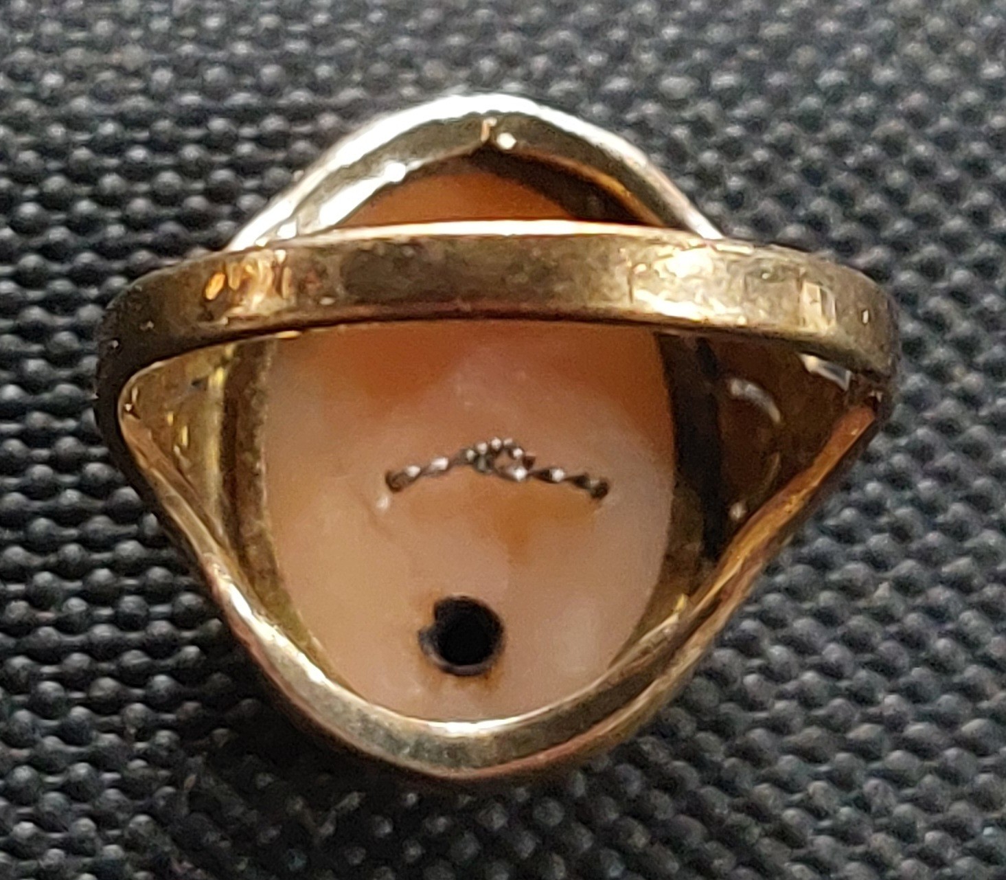 ViNtAge Estate Jewelry SOLID 14k Yellow GOLD Cameo Ring 3Grams Size 7, Excellent
