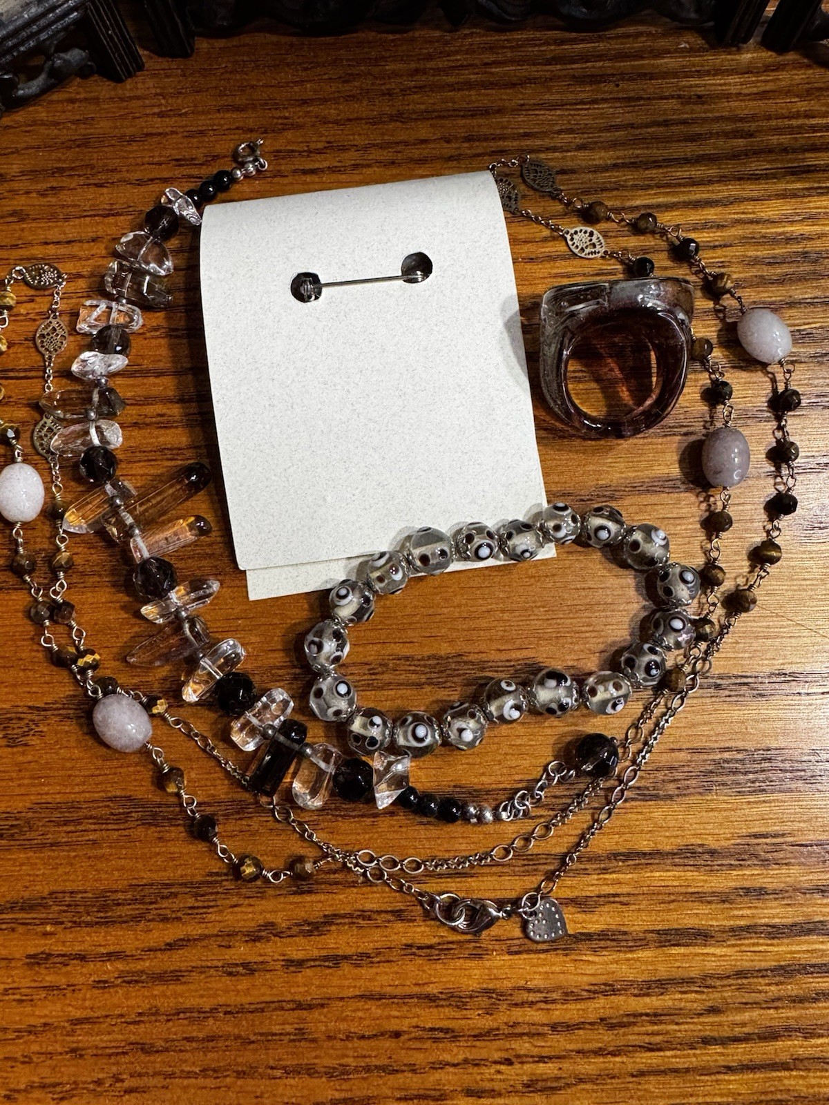 Earth-tone Wearable Costume Jewelry Lot