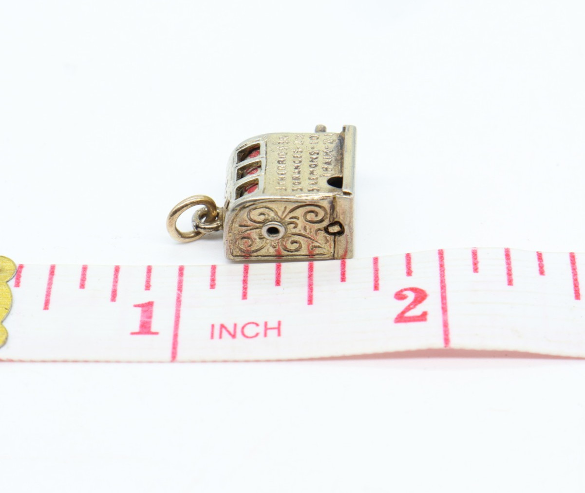 Vintage Danecraft Sterling Slot Machine 5/8″ Pendant Charm