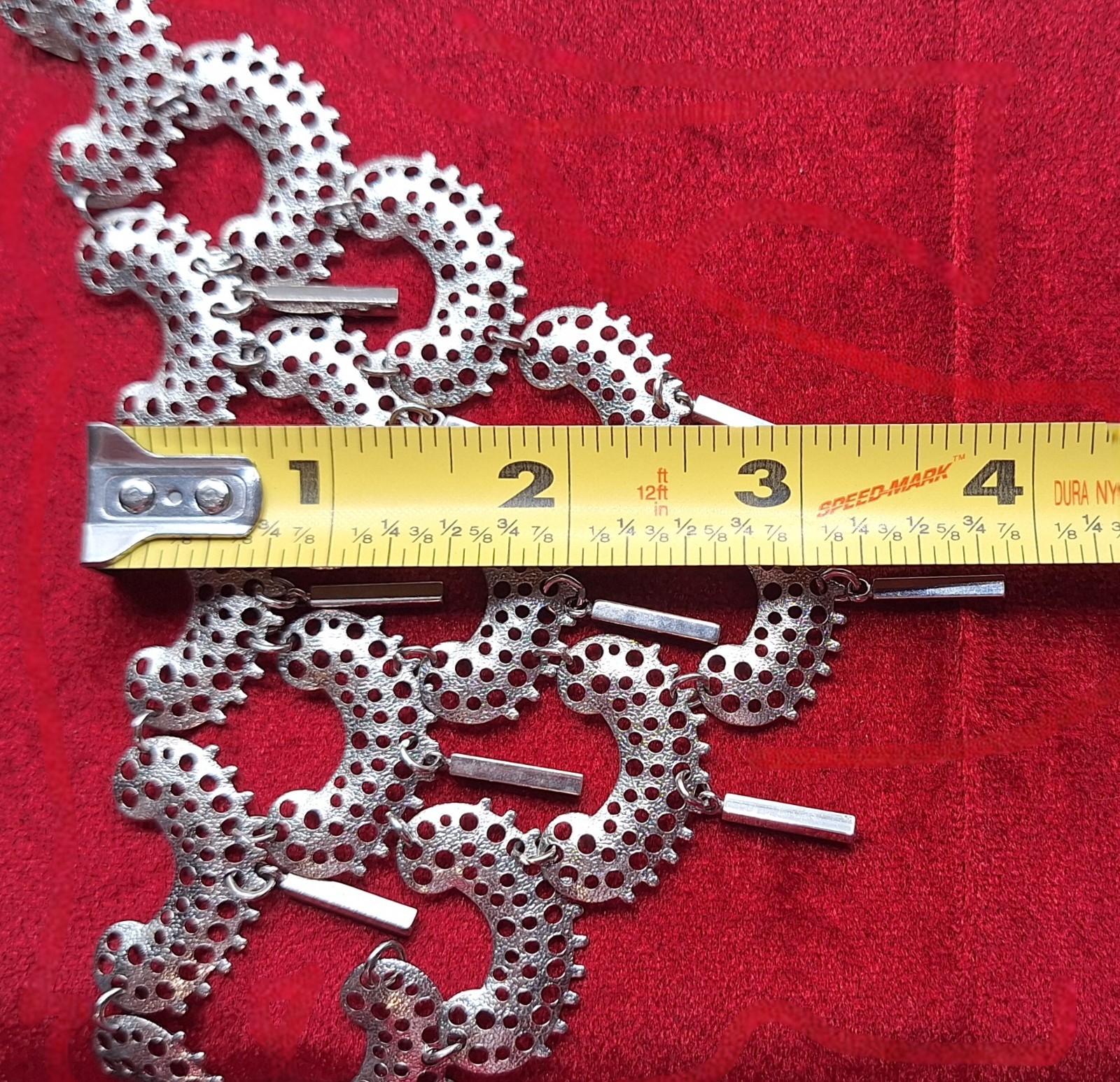 Vintage Sarah Coventry Charisma Silver-tone Bib Dangle Chandelier Necklace 1970
