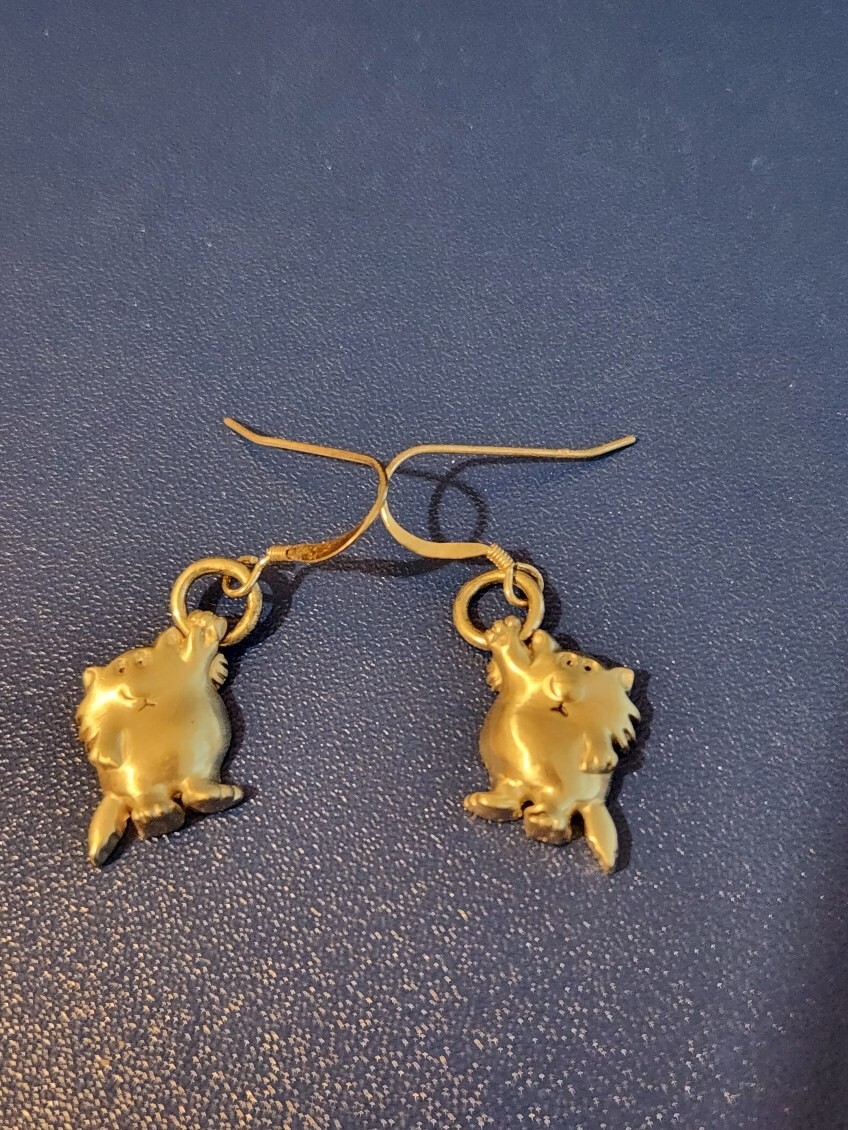 Sterling Silver Animal Dangle Earrings