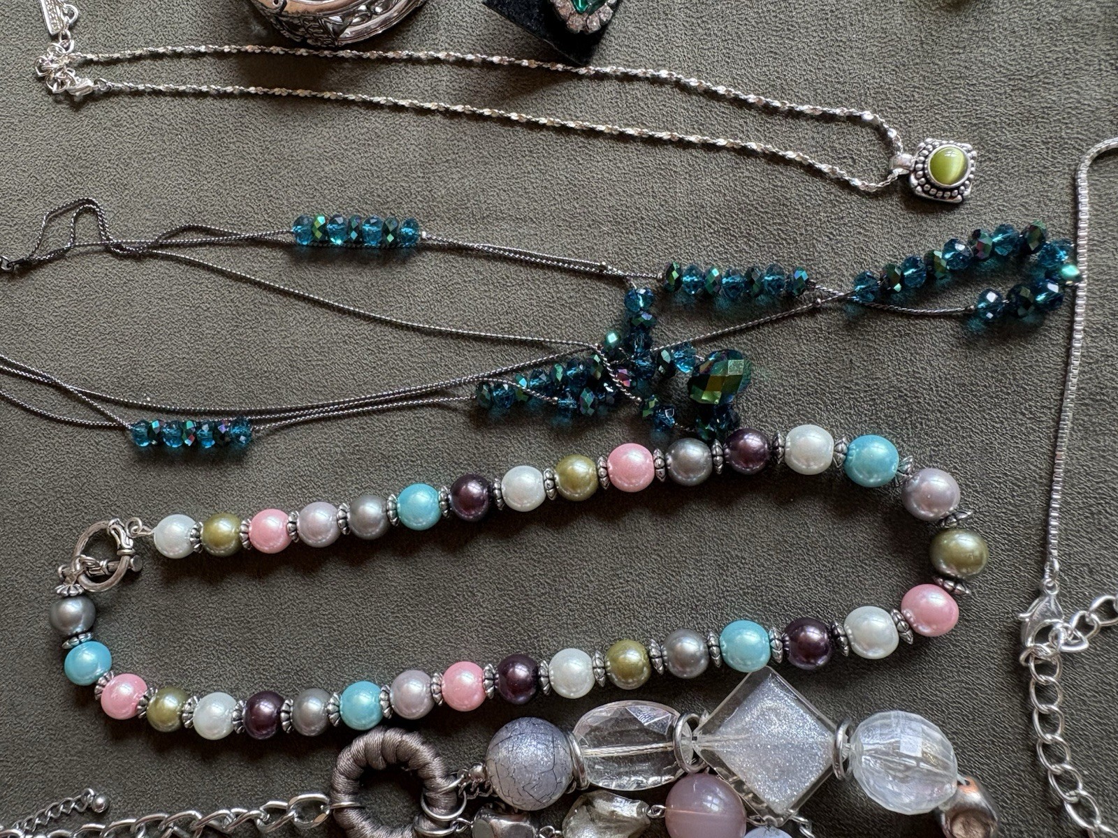 VINTAGE & MODERN ESTATE JEWELRY LOT UNSIGNED COSTUME & FASHION