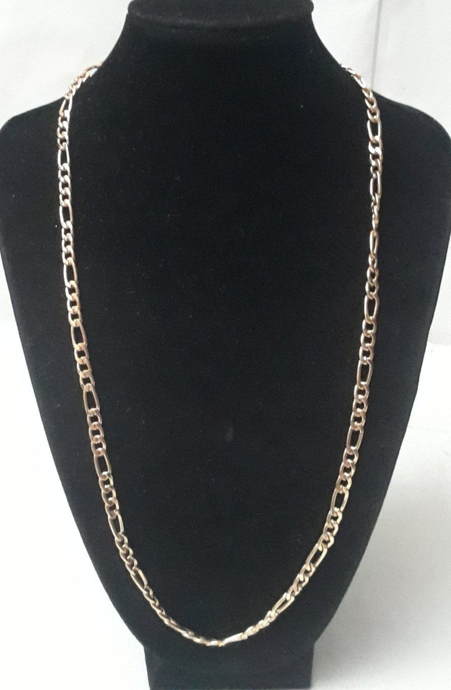Vintage Lot of 2 Gold-Tone Stackable Flat Chain Necklace 16 – 24 inch