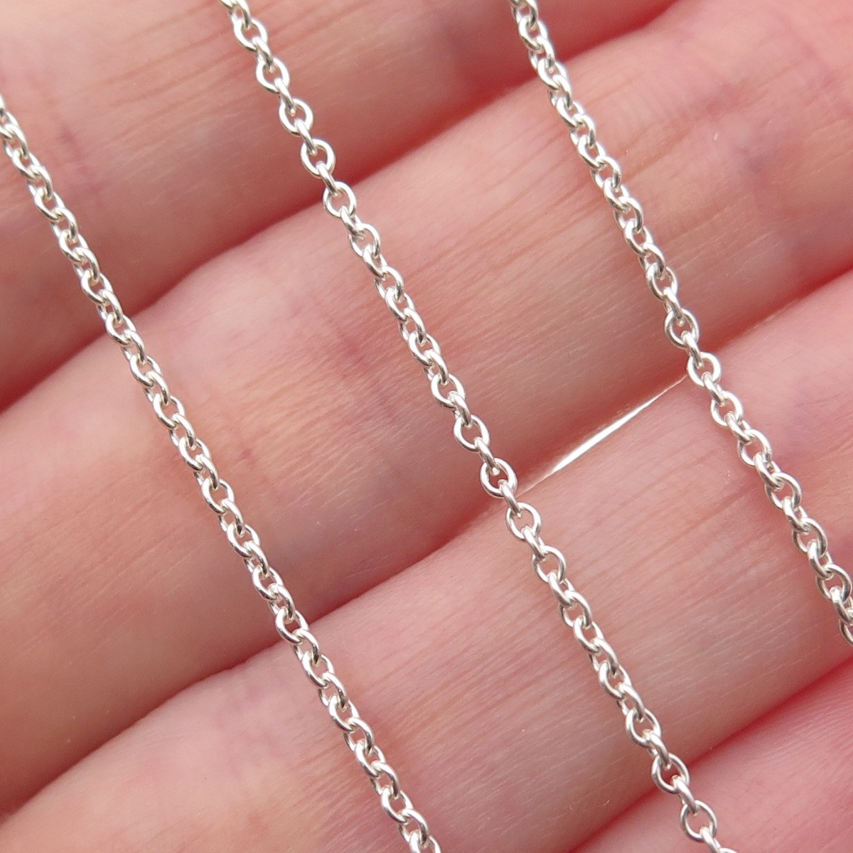Theo Fennell 925 Sterling Silver Vintage London Cable Chain Necklace 16-18″