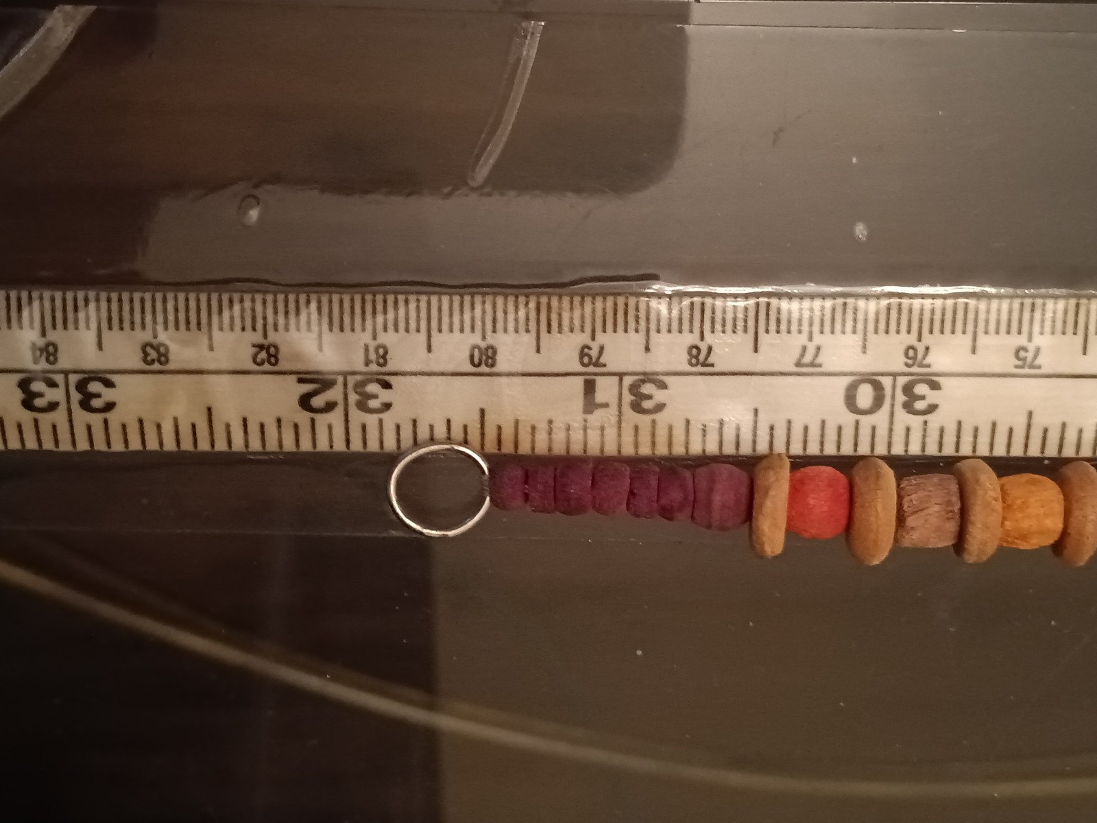 Vtg Wood Beaded Animals Necklace 31.8″