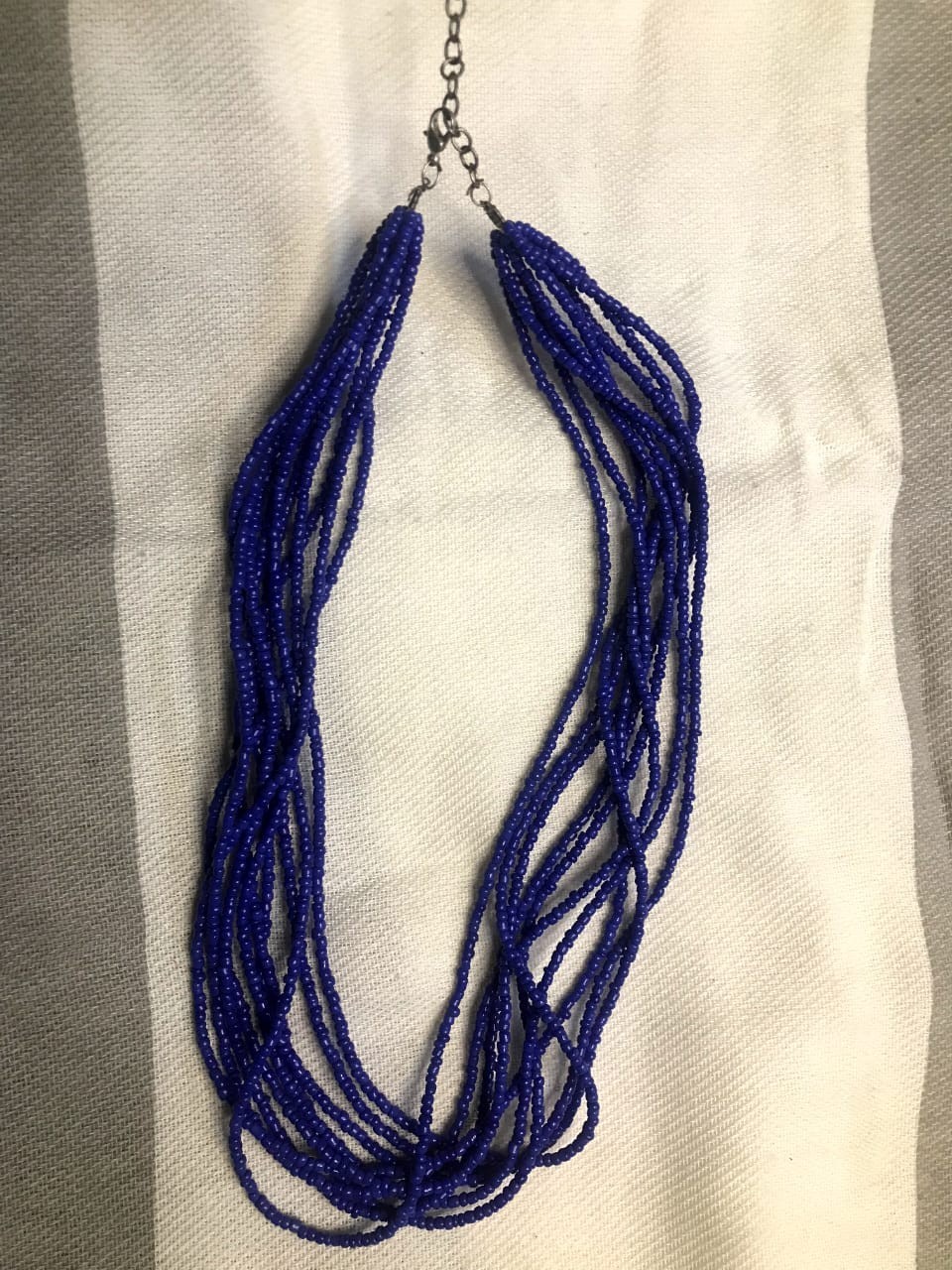 Vintage African Beaded Necklace Statement Jewelry