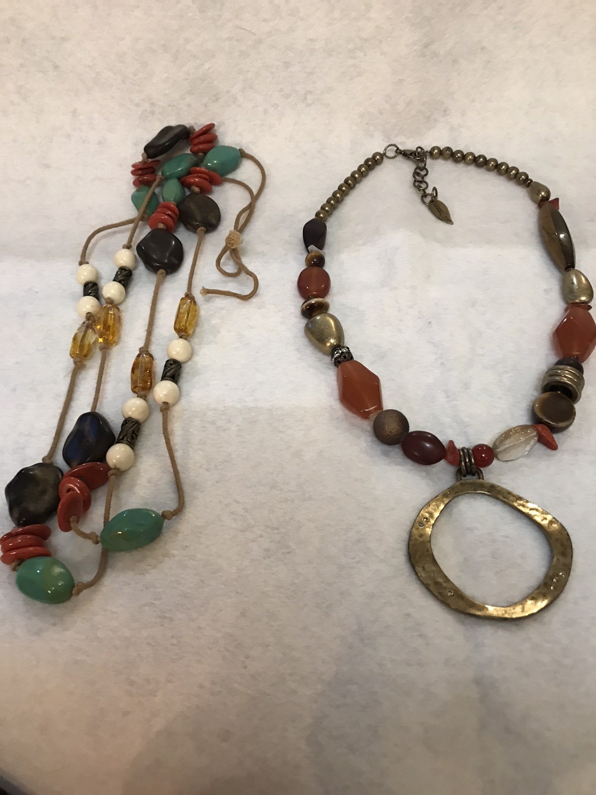 Vintage Jewelry-2 Necklaces-1 Coldwater Creek-1 Unknown