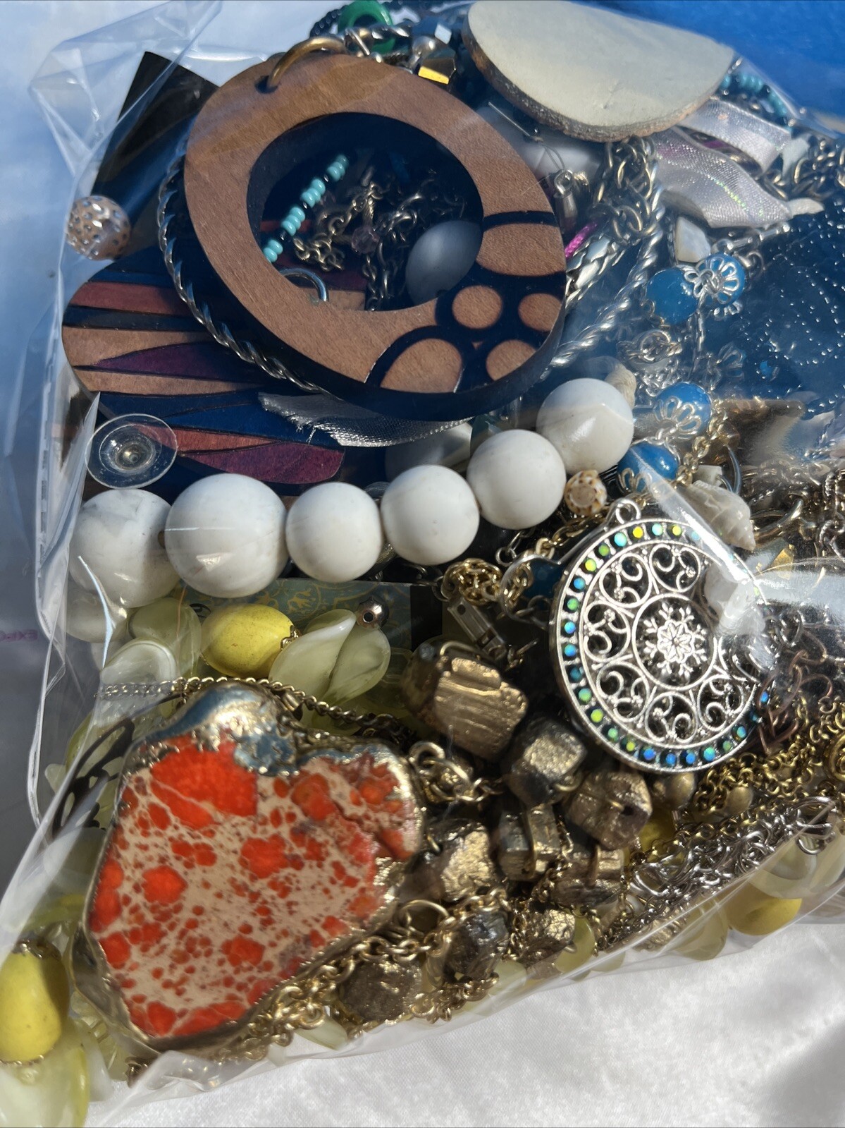 Huge 3lb Lot of Unsorted Jewelry, #17